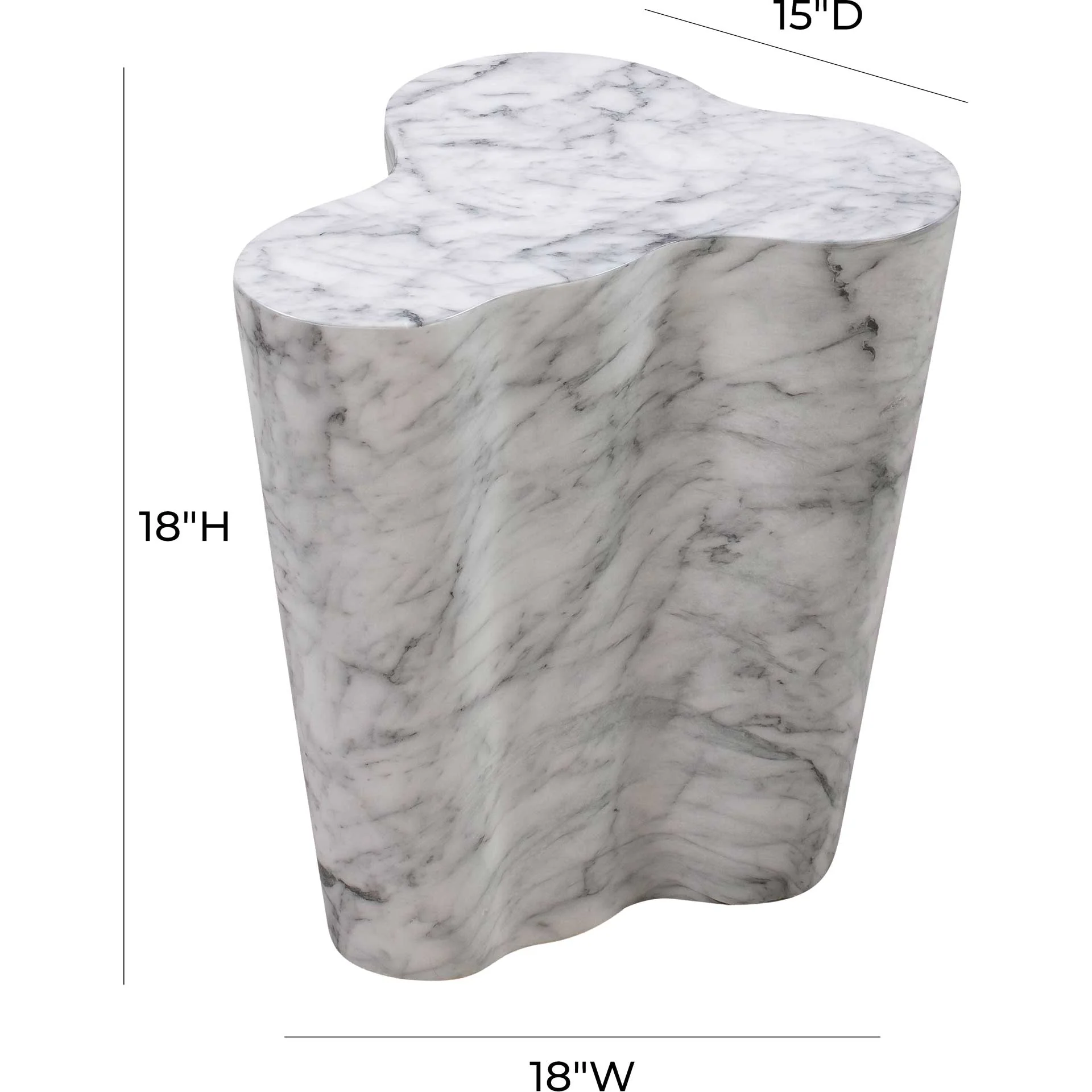 Slater Marble Side Table White - Image 12