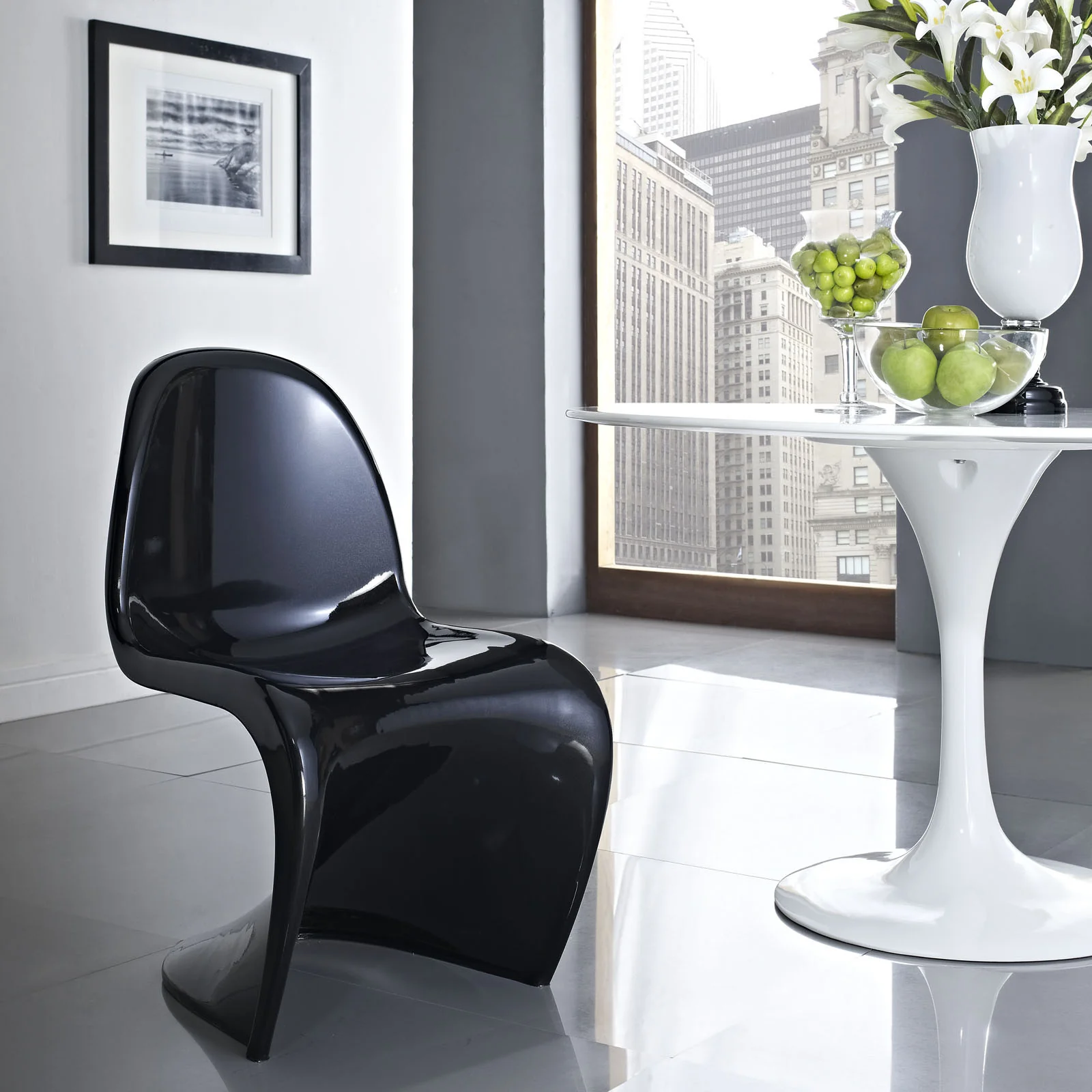 Slide Side Chair Black - Image 4