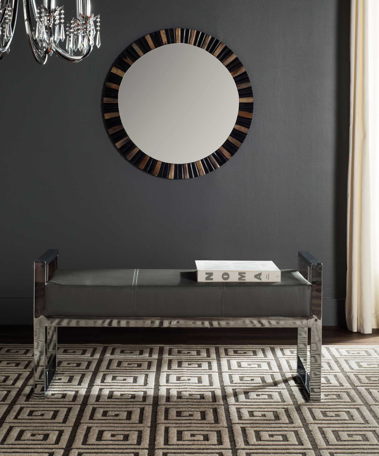 Sloan Bench Gray/Chrome - Image 3