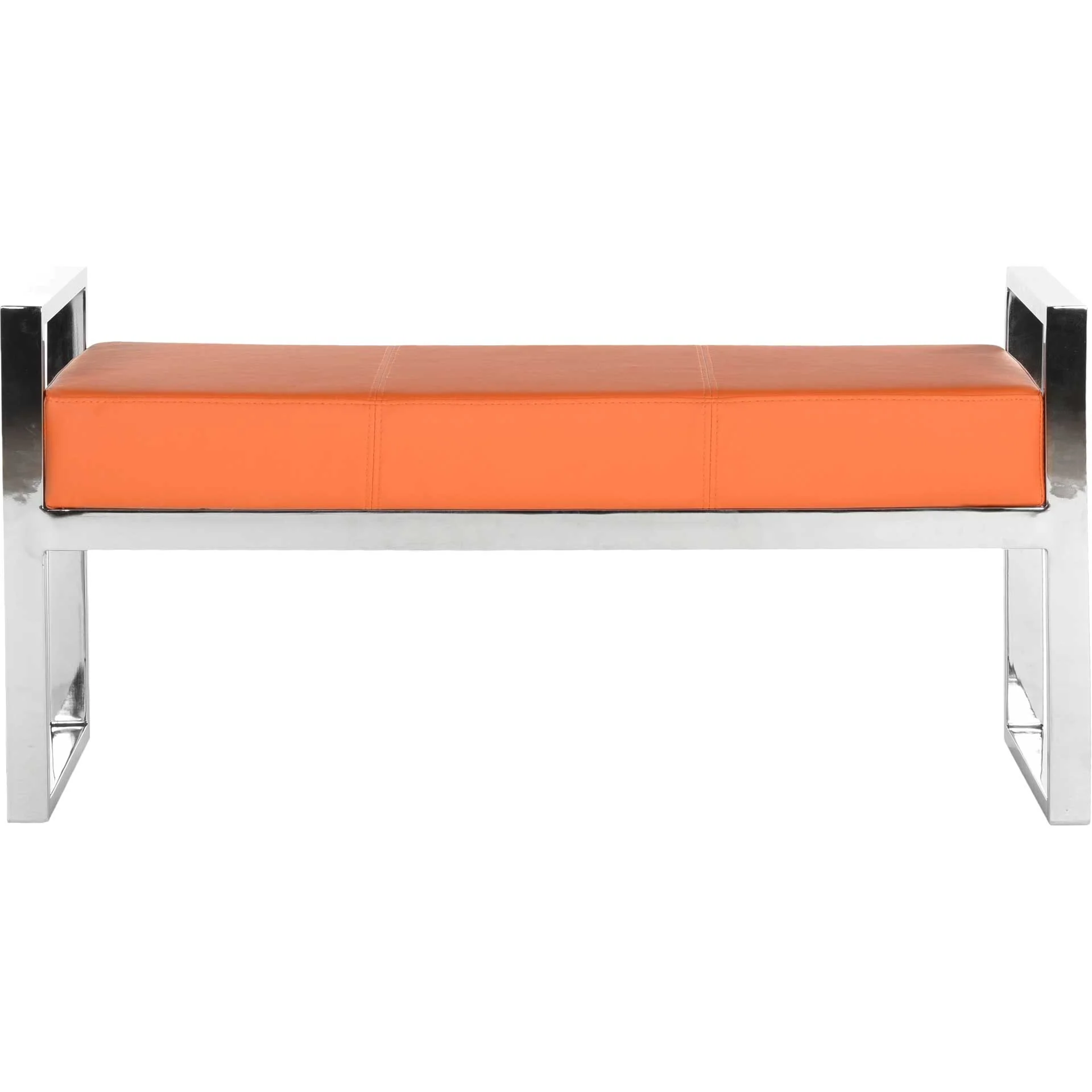 Sloan Bench Orange/Chrome - Image 2