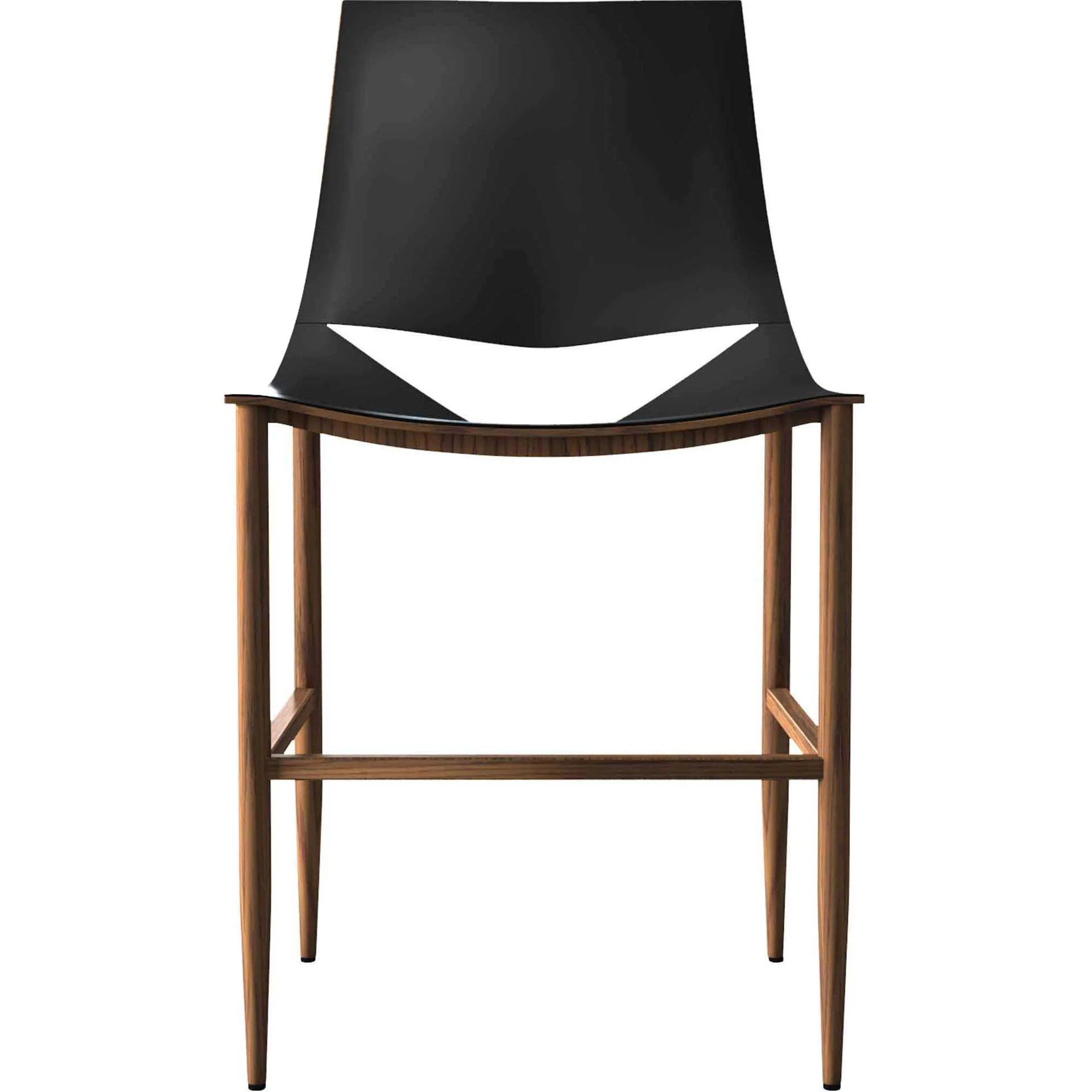 Sloane Bar Stool Black/Teak - Image 4