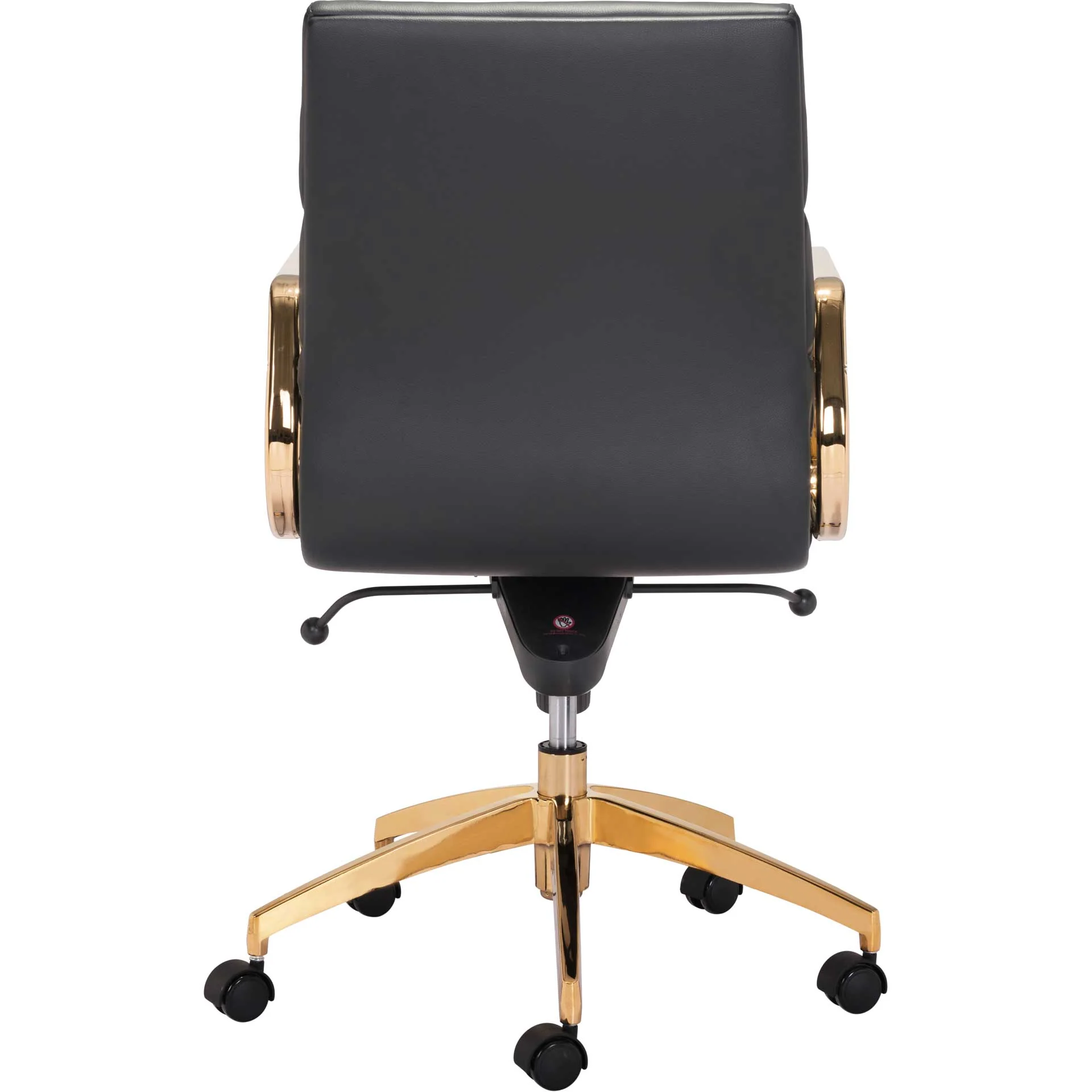 Smart Low Back Office Chair Black/Gold - Image 4