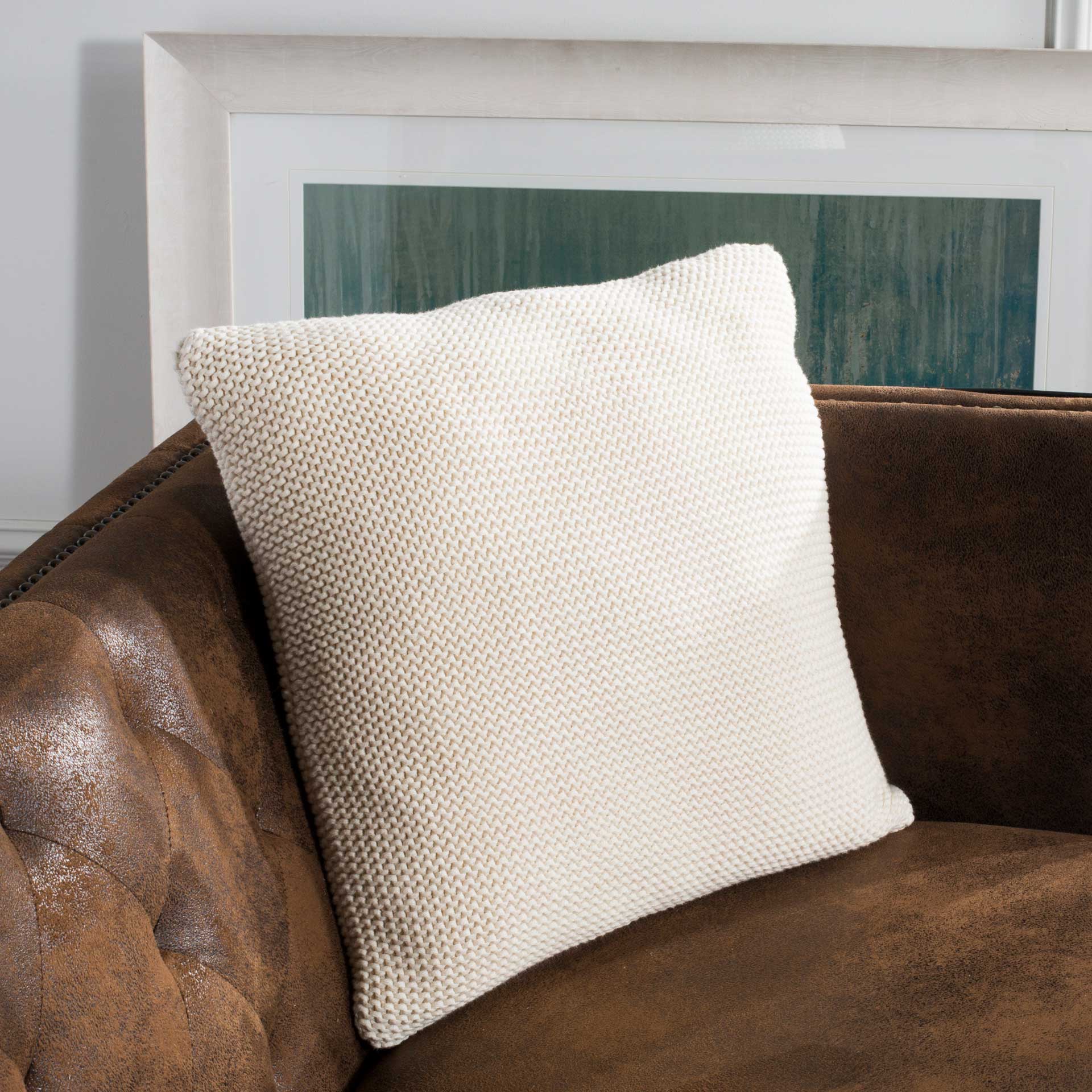 Snel Knit Pillow Natural - Image 2