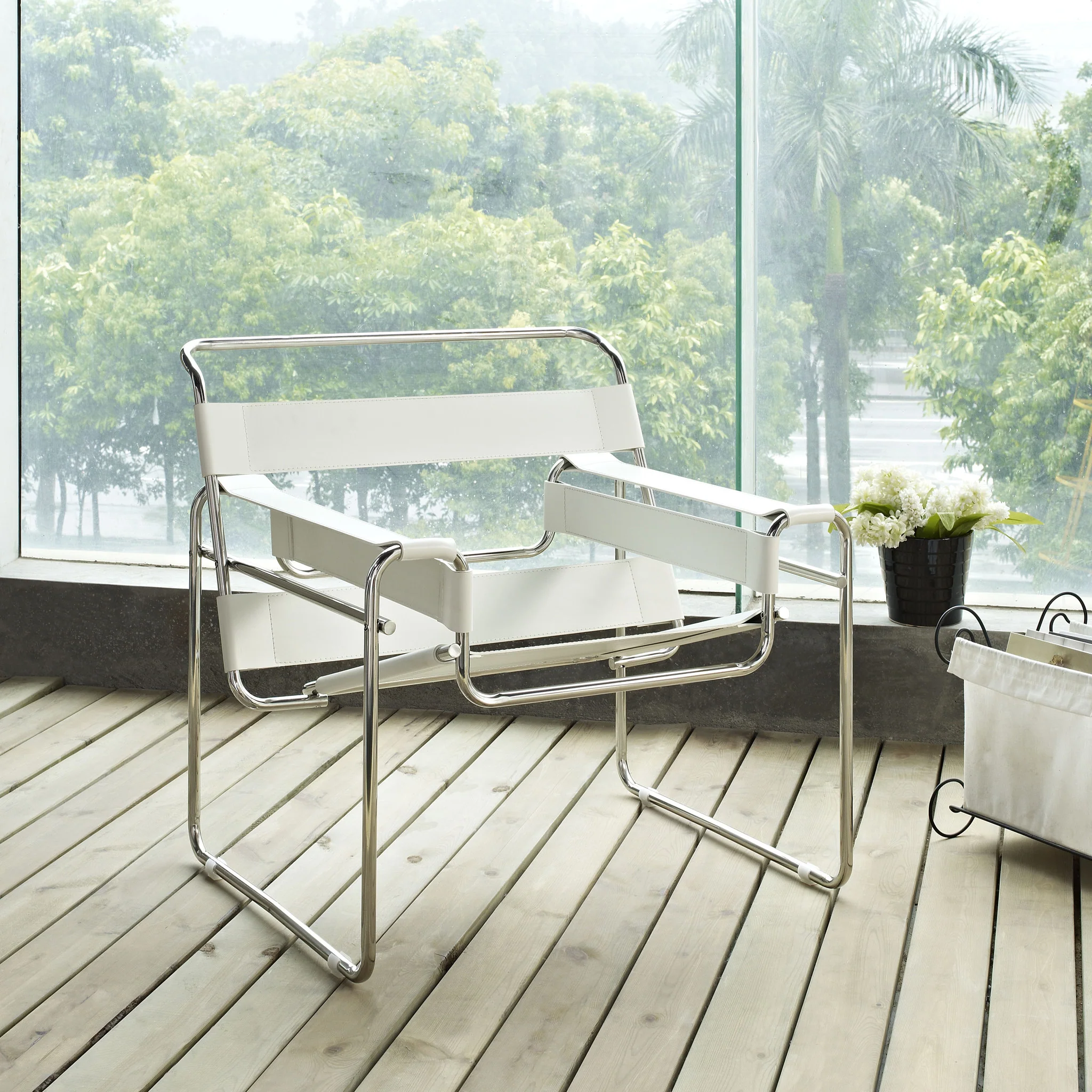 Solomon Lounge Chair White - Image 4