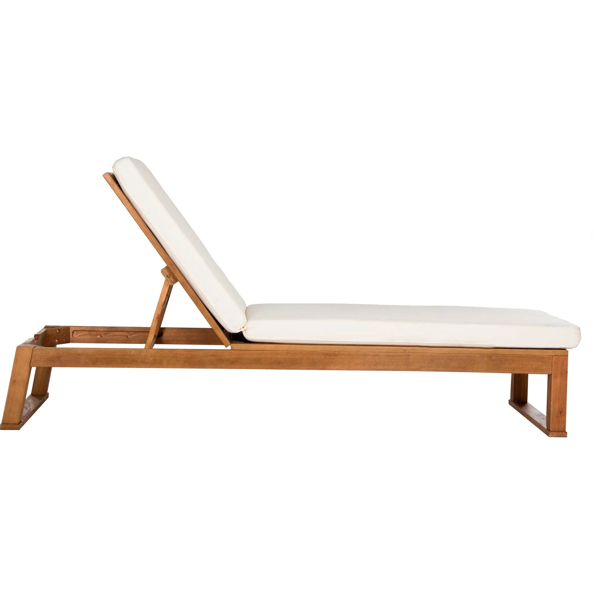 Solstice Sunlounger Teak Brown/Beige - Image 2