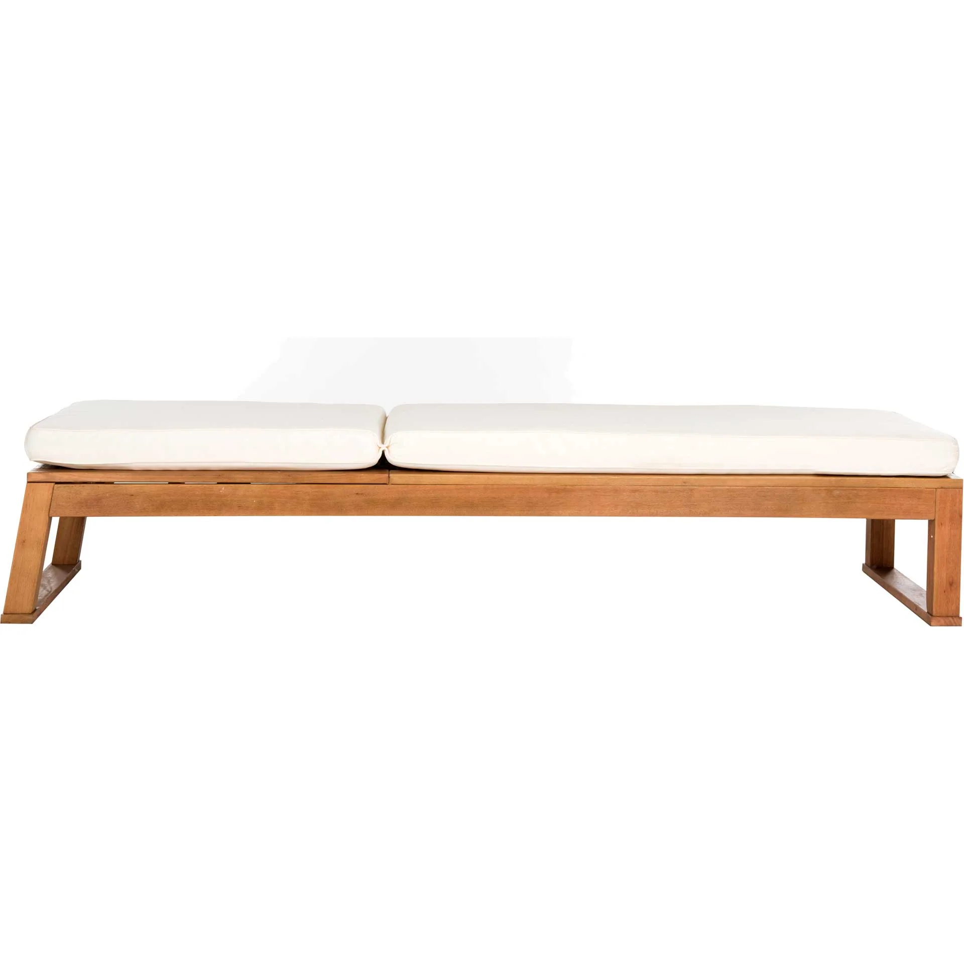 Solstice Sunlounger Teak Brown/Beige - Image 3