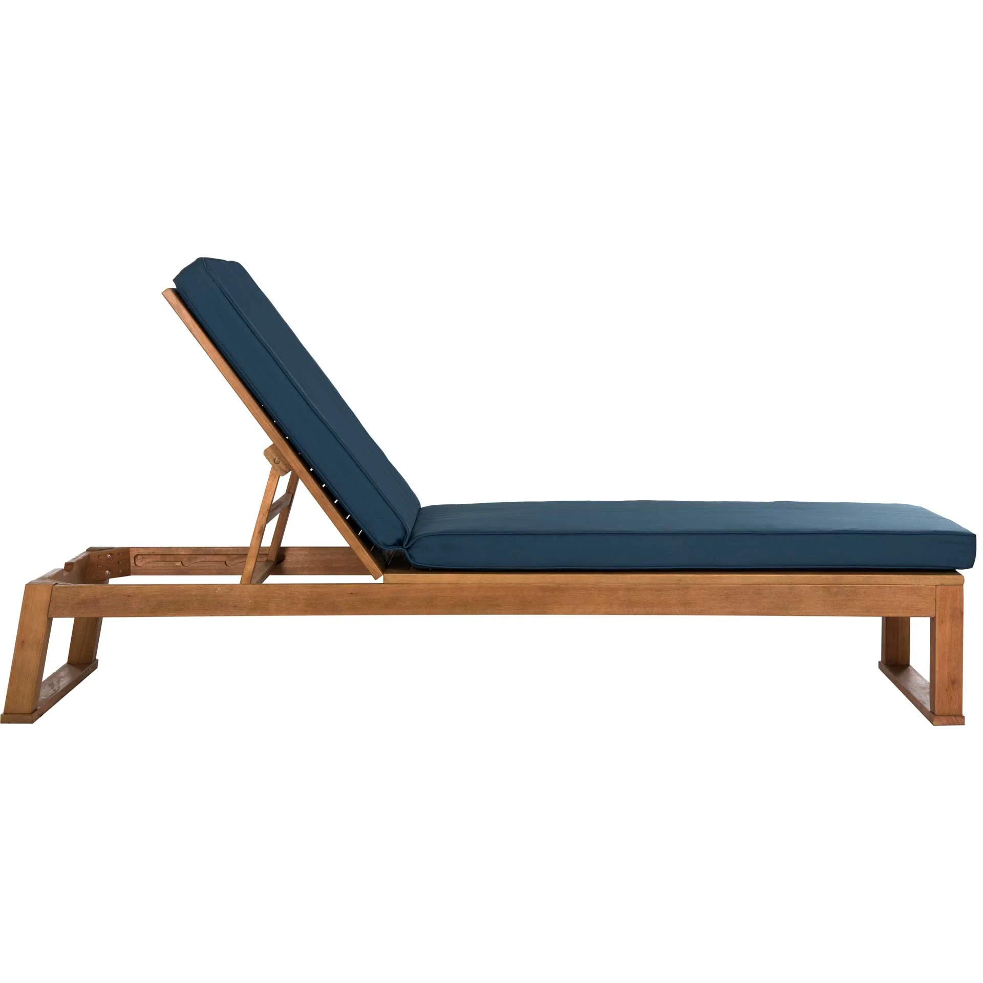 Solstice Sunlounger Teak Brown/Navy - Image 2