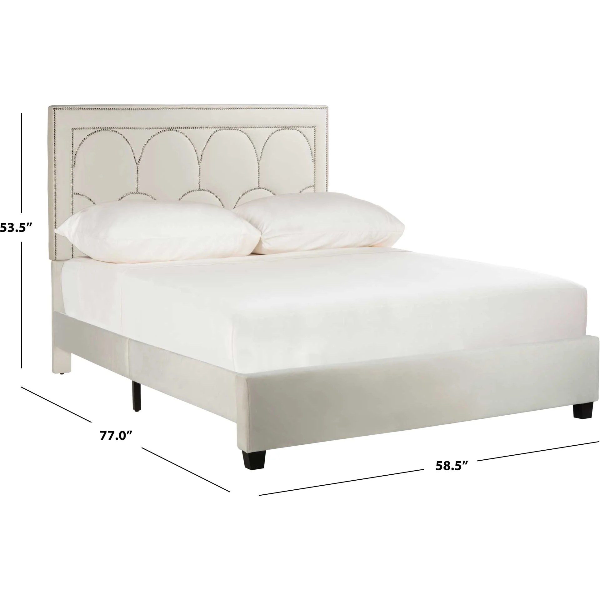 Sonali Velvet Bed Cream - Image 5