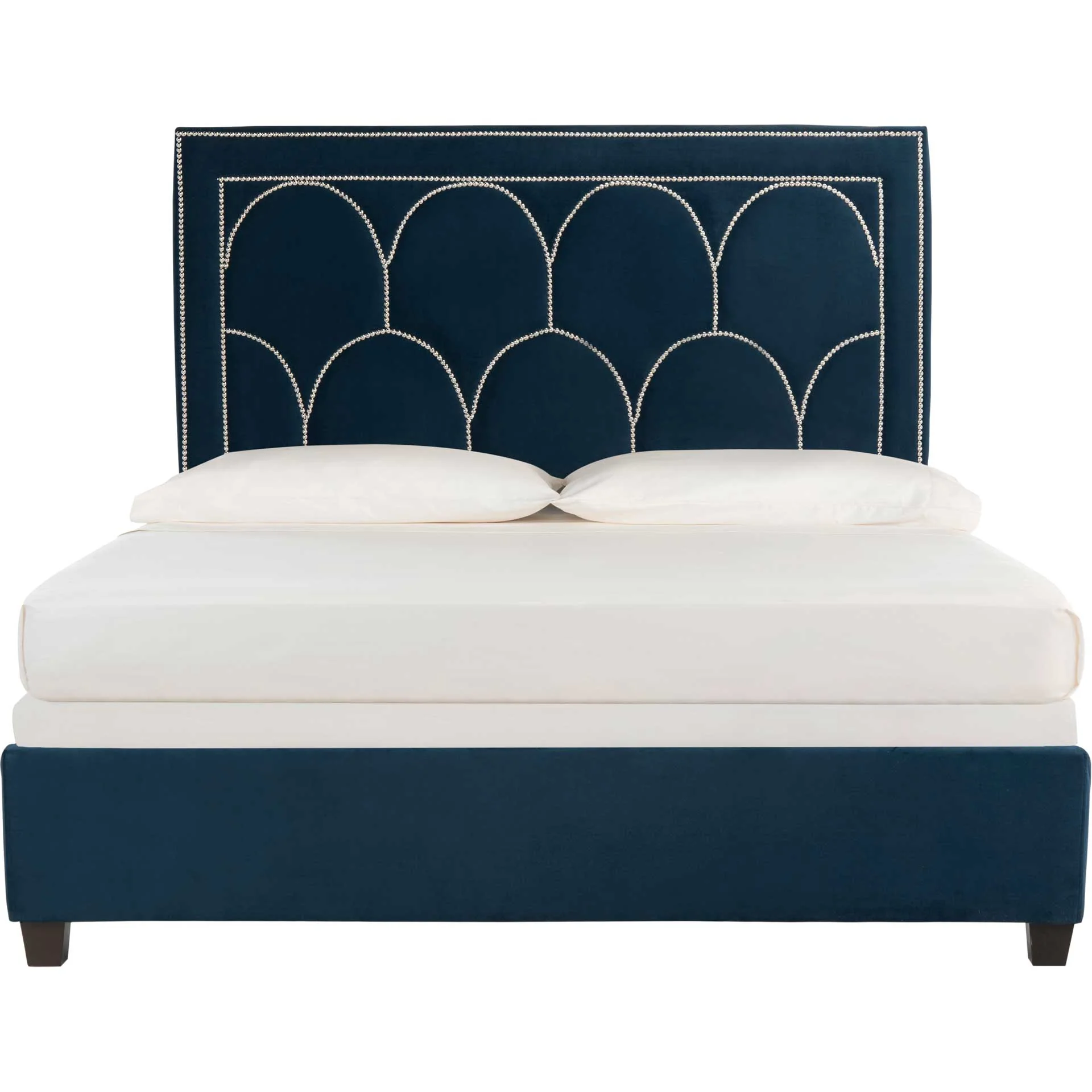 Sonali Velvet Bed Navy - Image 2