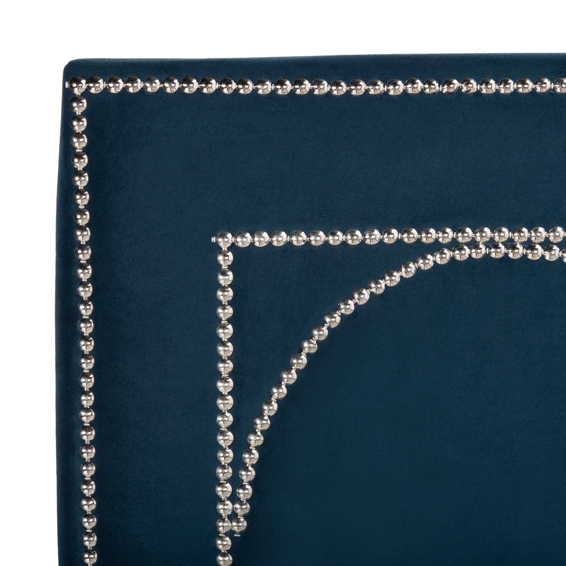 Sonali Velvet Bed Navy - Image 4