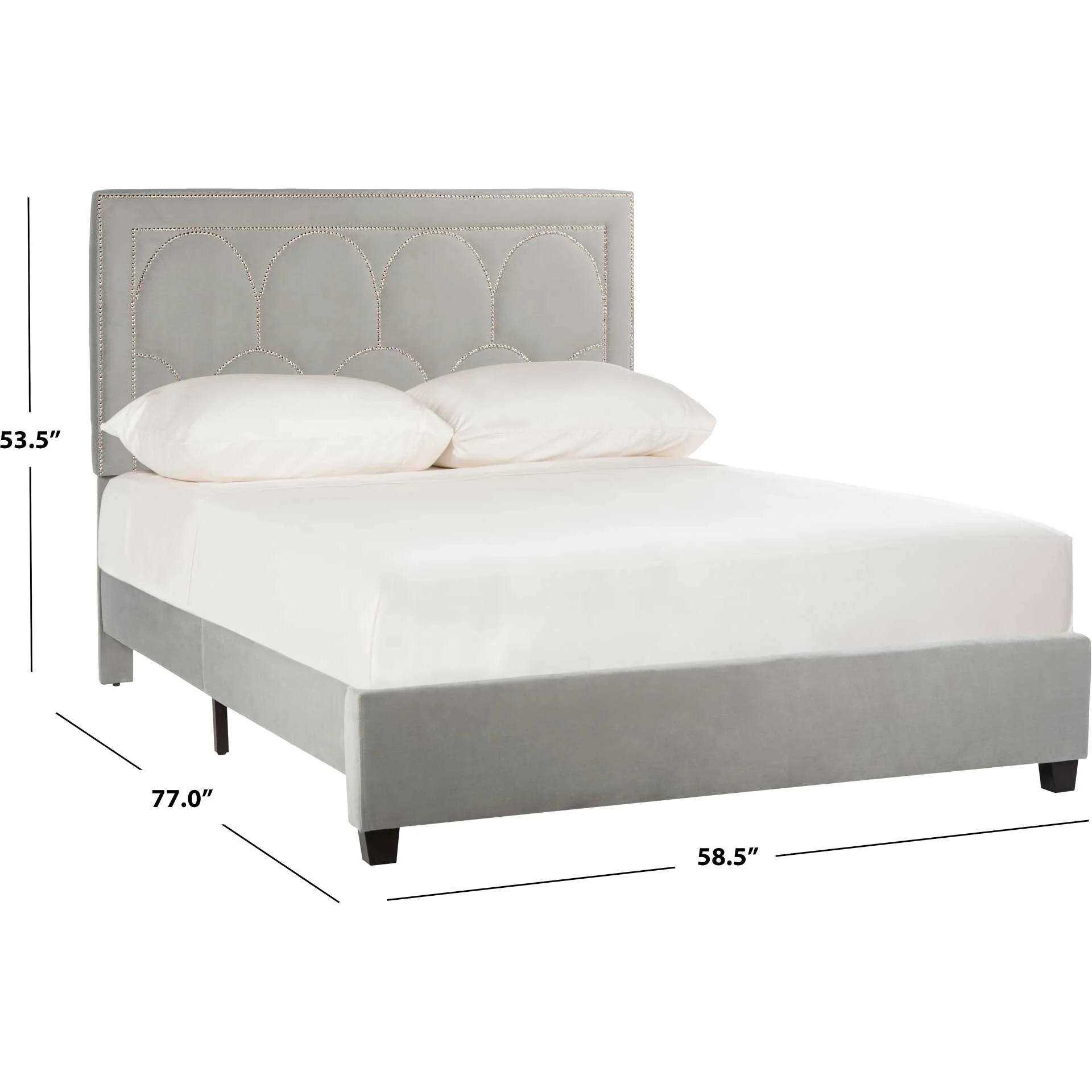 Sonali Velvet Bed Pewter - Image 5