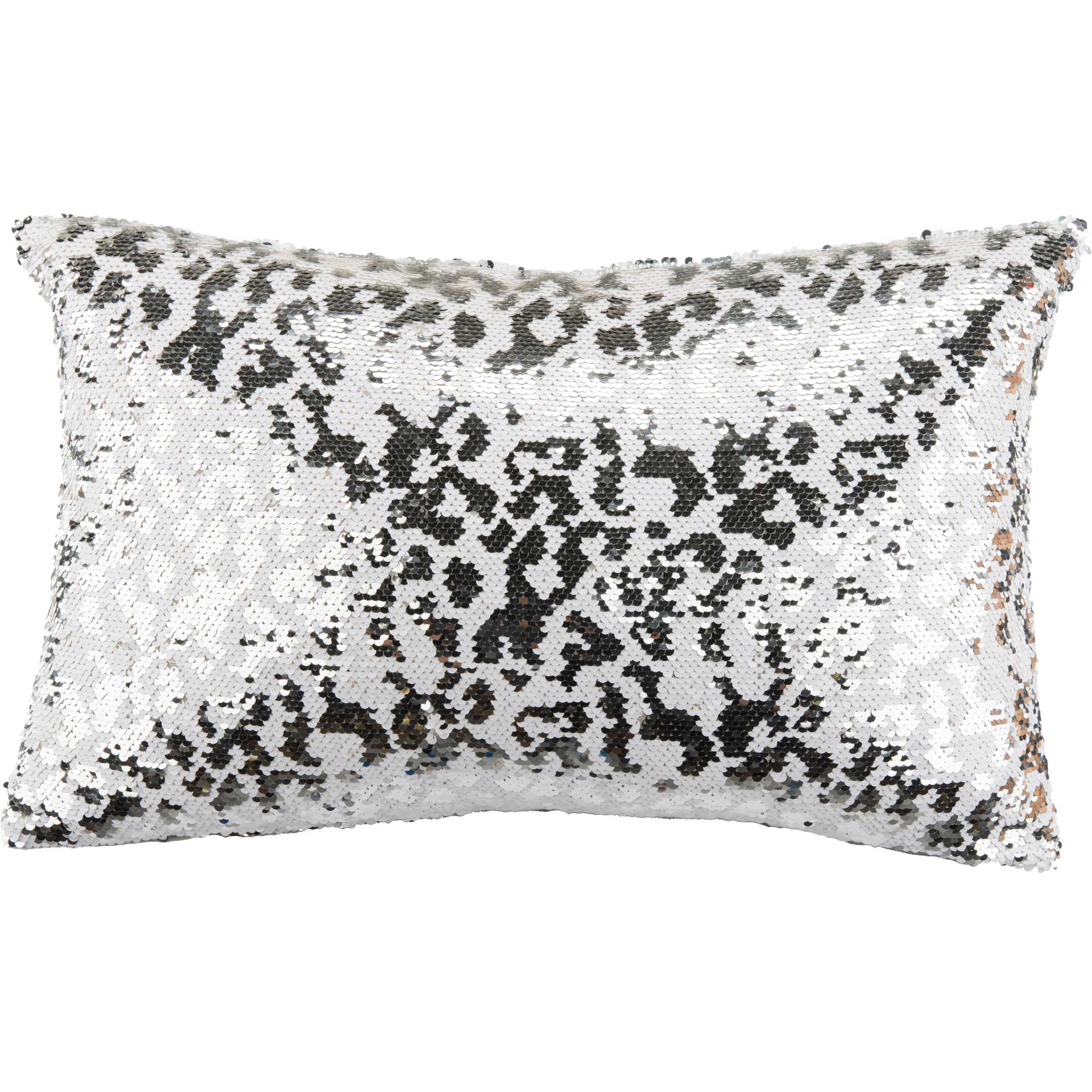 Sonder Sequin Pillow White/Silver - Image 3