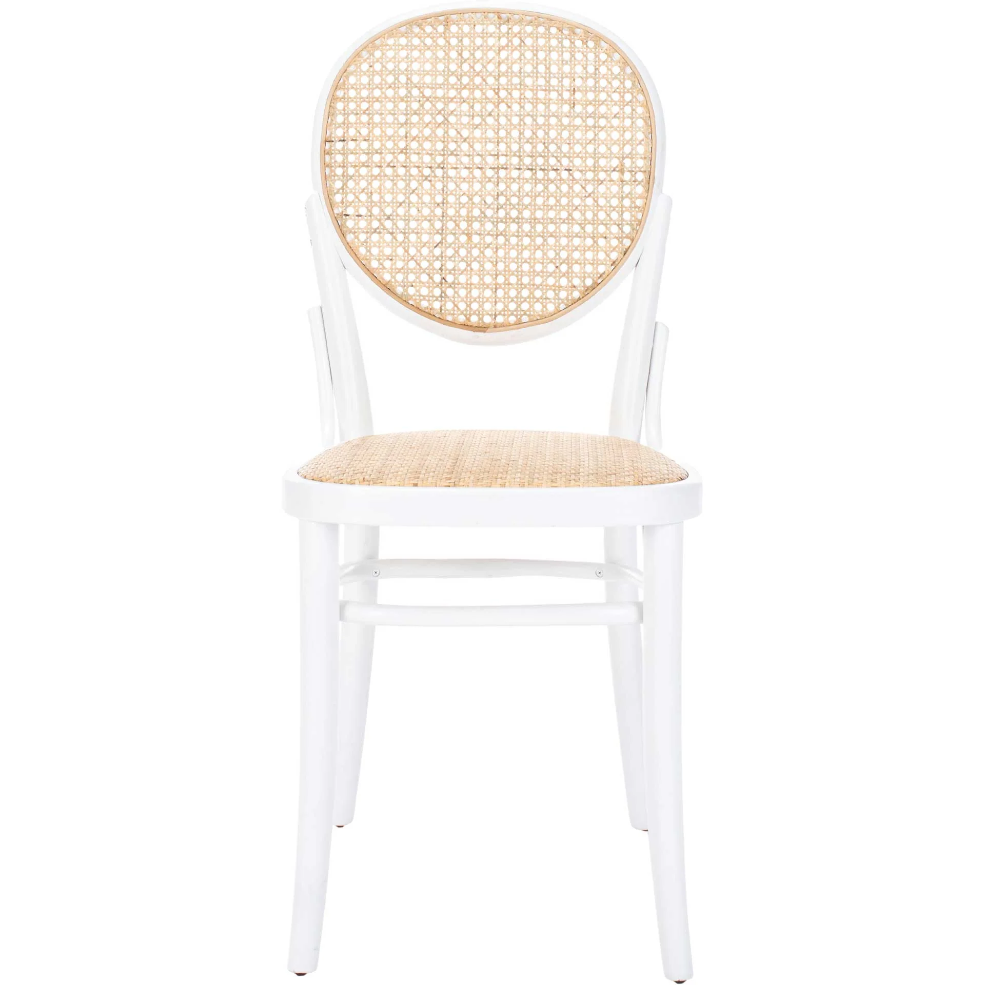 Sonia Cane Dining Chair White/Natural (Set of 2) - Image 3