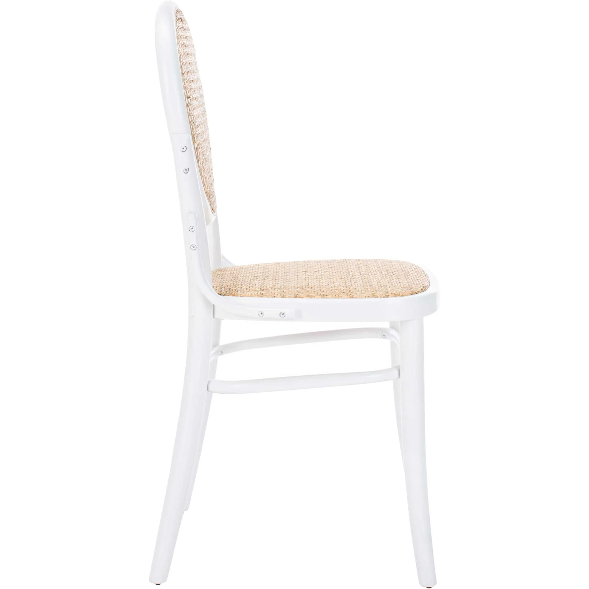 Sonia Cane Dining Chair White/Natural (Set of 2) - Image 4