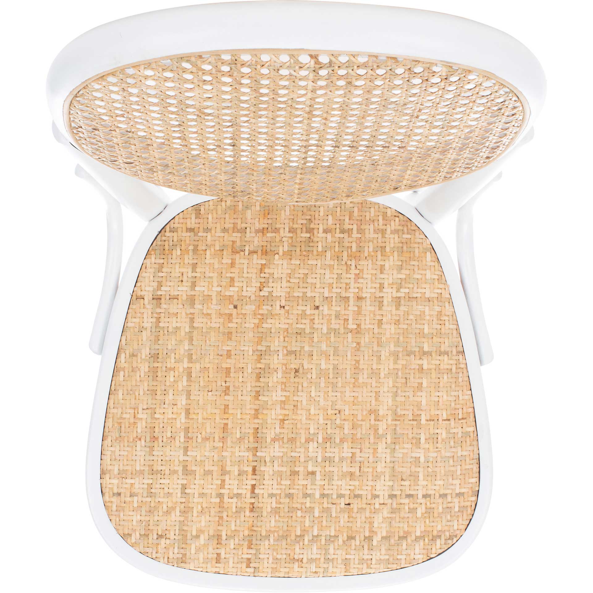 Sonia Cane Dining Chair White/Natural (Set of 2) - Image 6