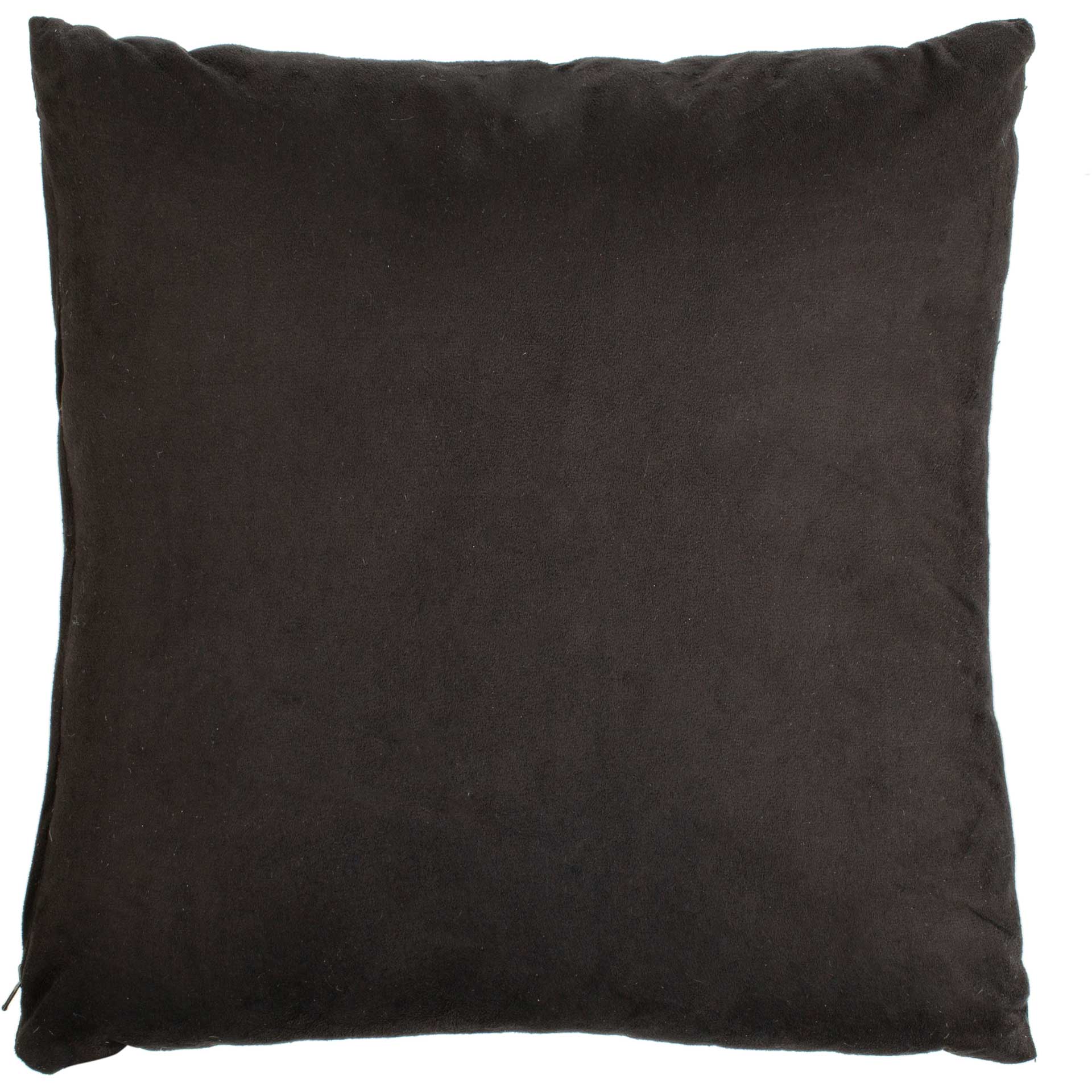 Sonny Metallic Cowhide Pillow Black/Silver - Image 2