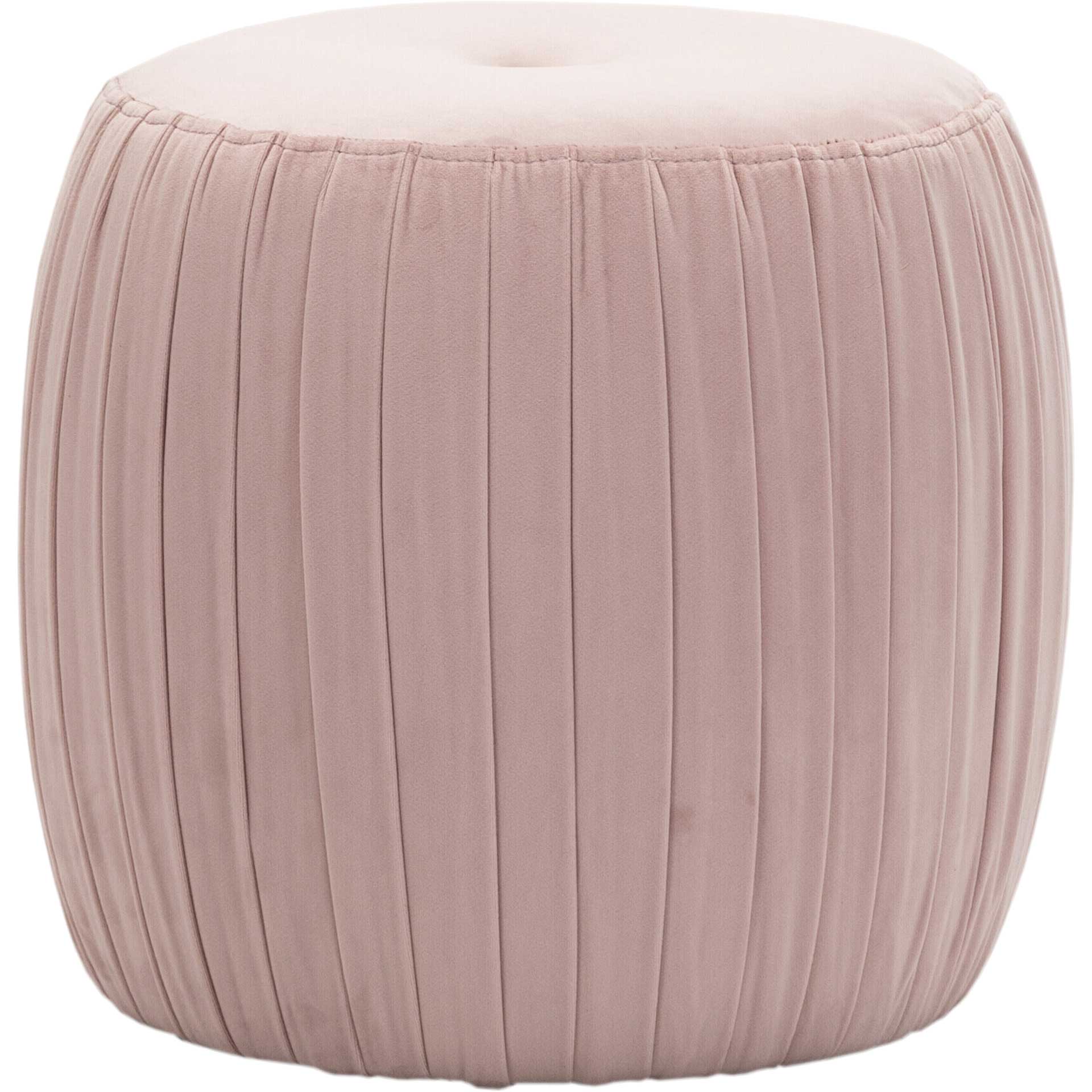 Sonny Velvet Ottoman Blush - Image 2