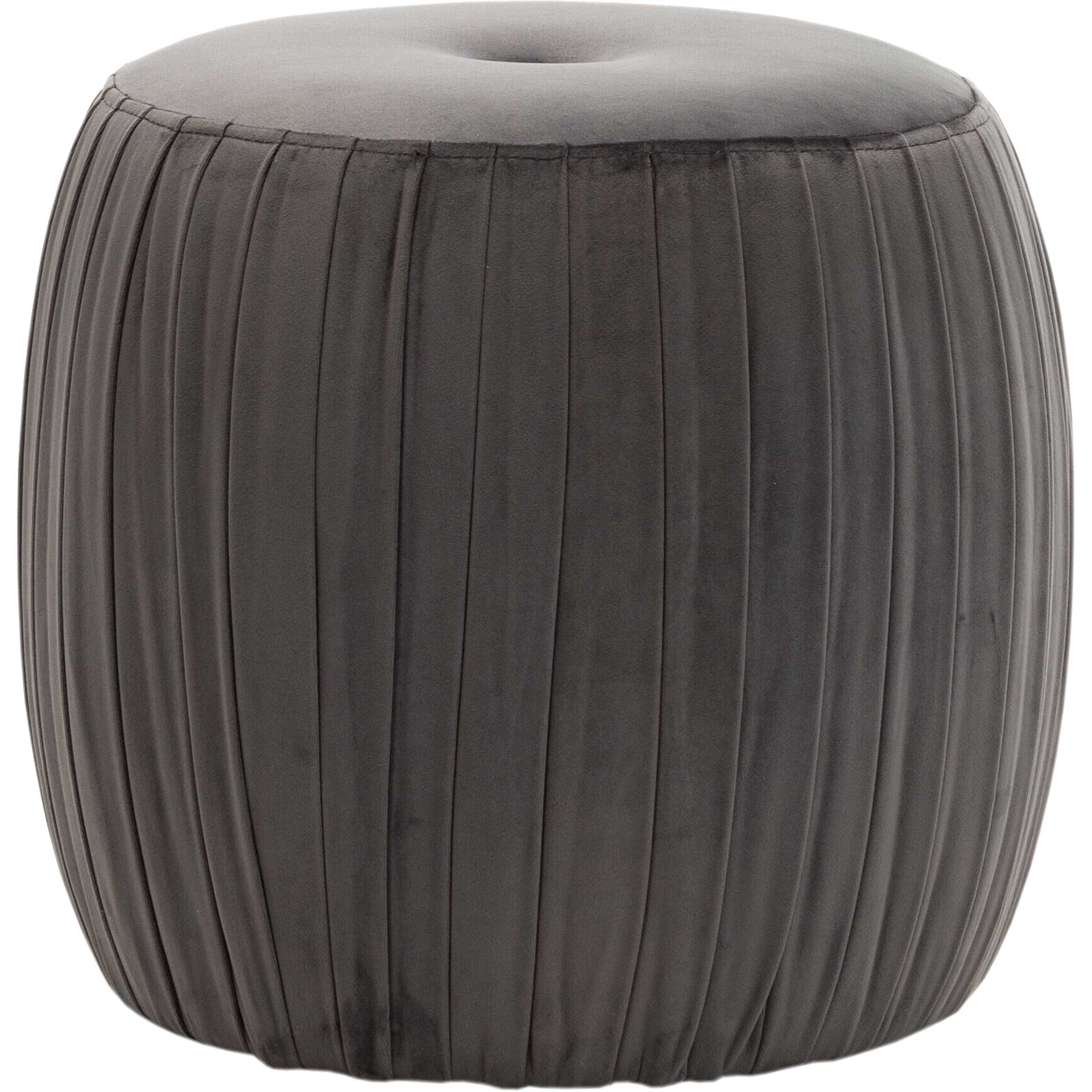 Sonny Velvet Ottoman Gray - Image 2