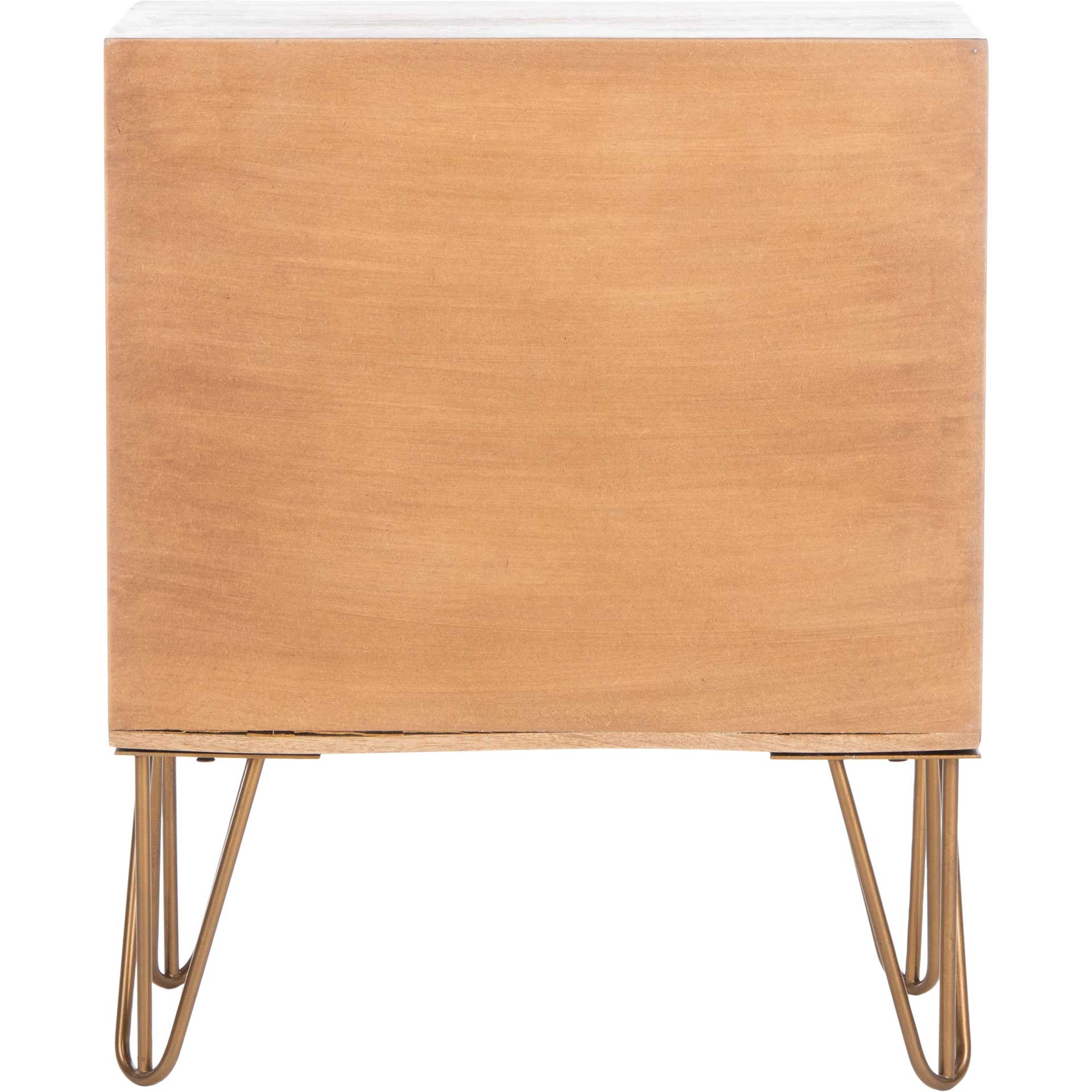 Sonoma 1 Drawer Textured Nightstand Natural/Brass - Image 4