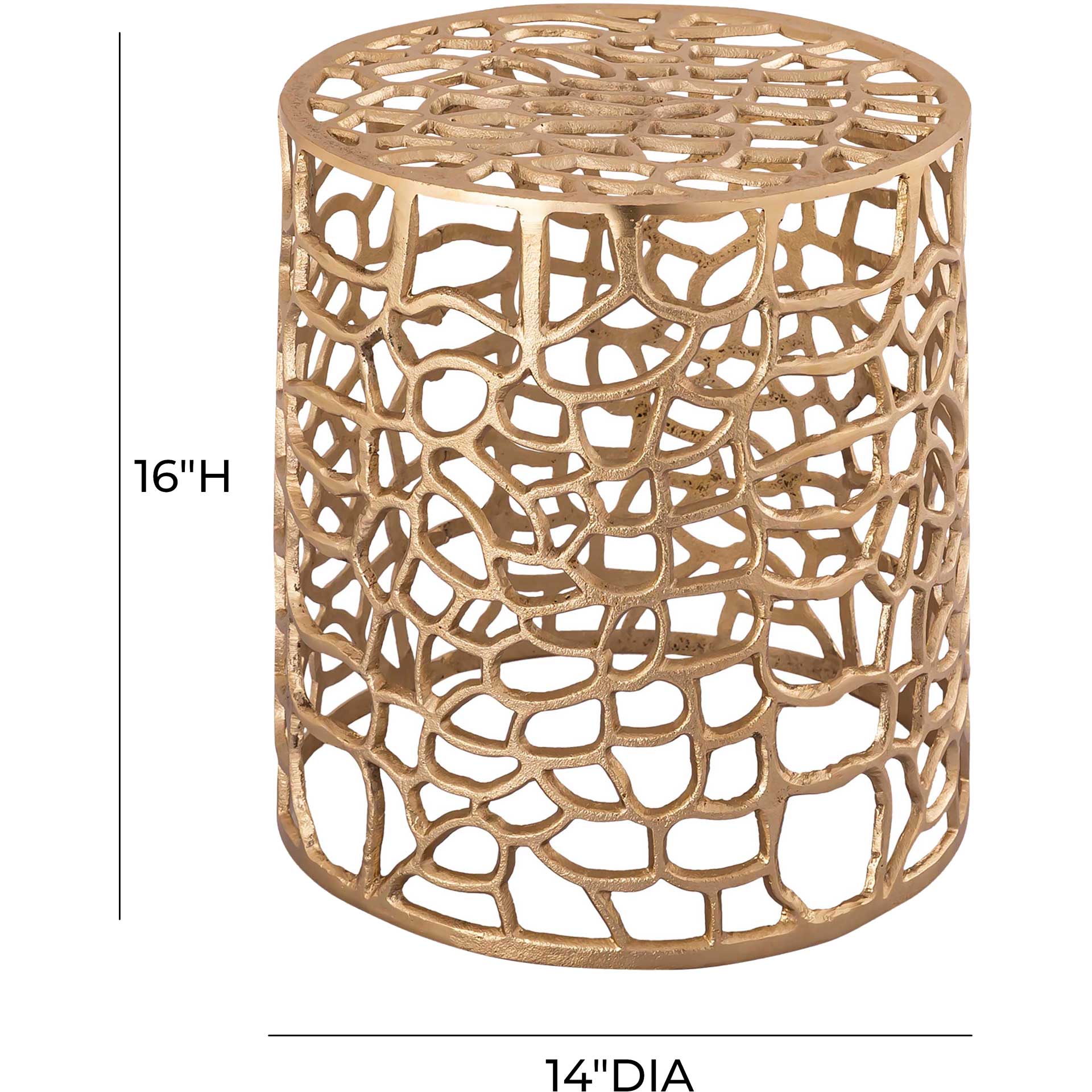 Sonoma Side Table Gold - Image 5