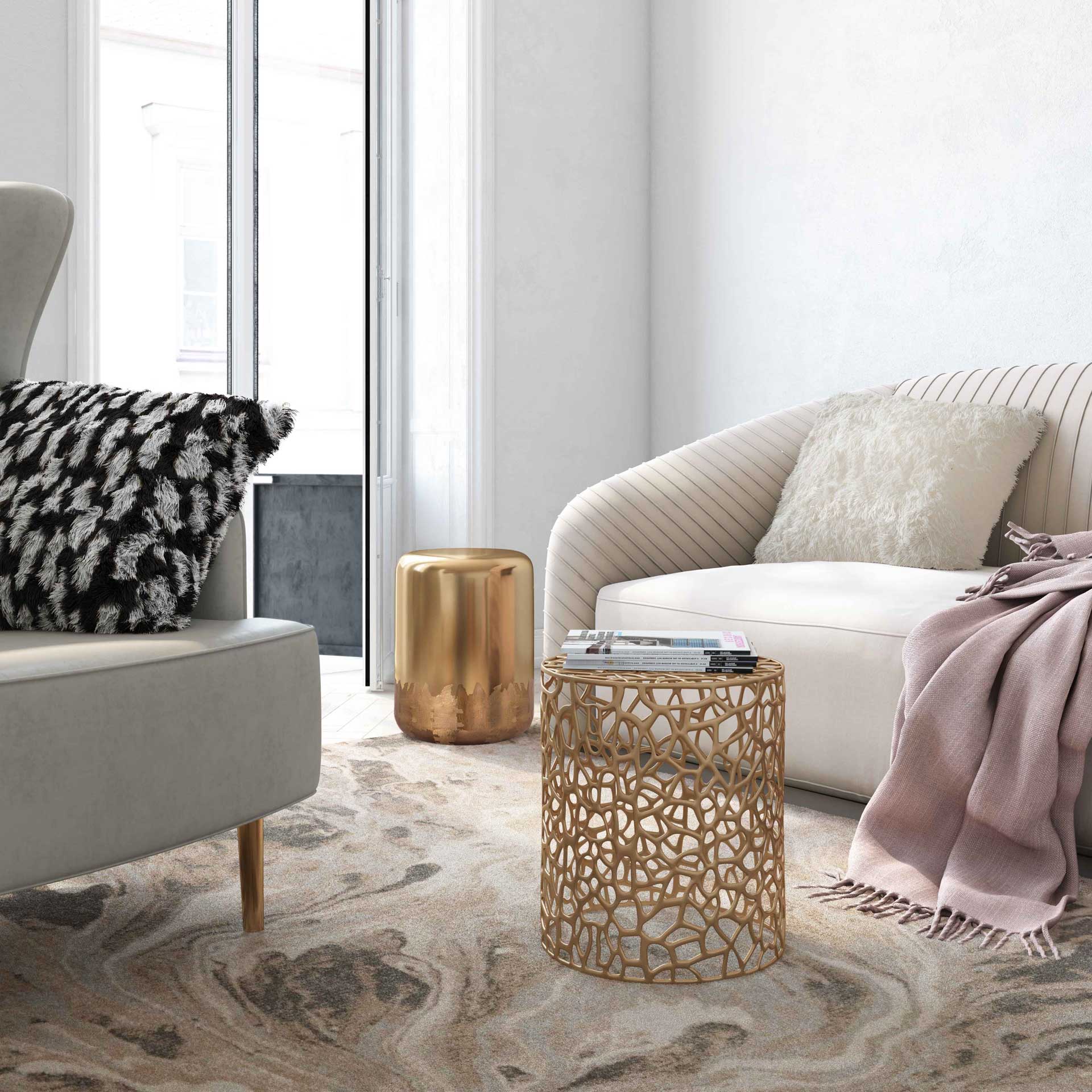 Sonoma Side Table Gold - Image 6