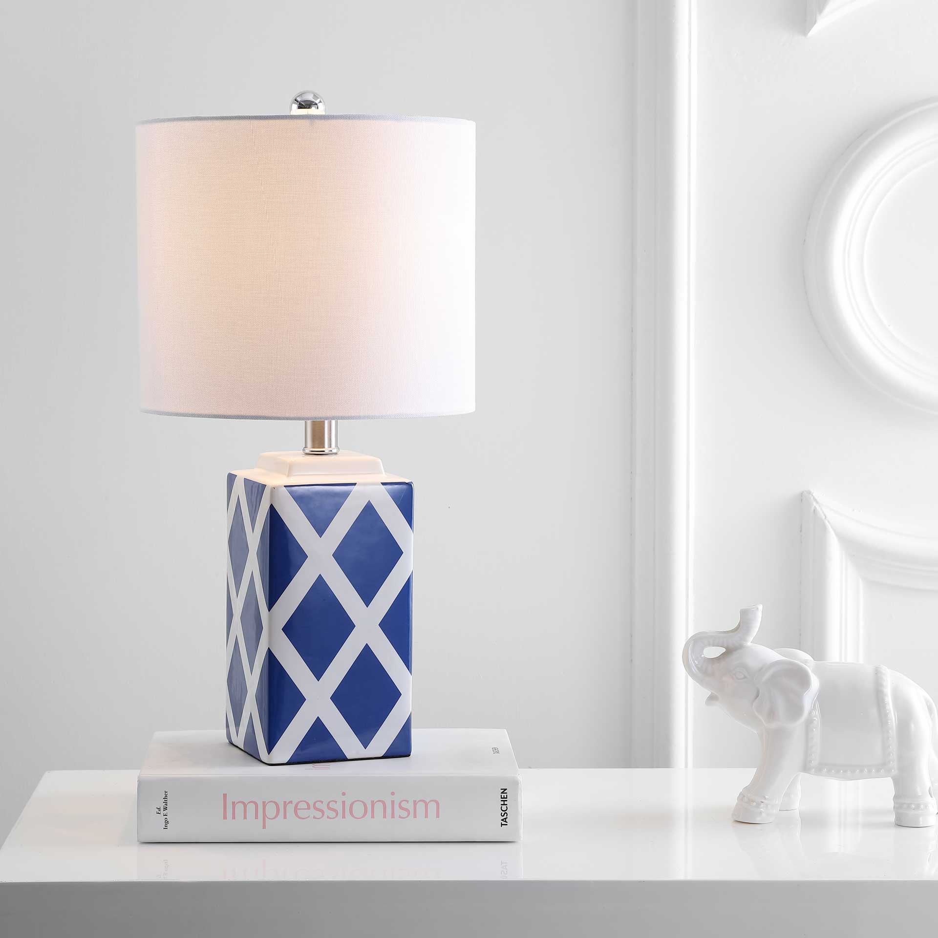 Sophia Table Lamp White/Blue - Image 4