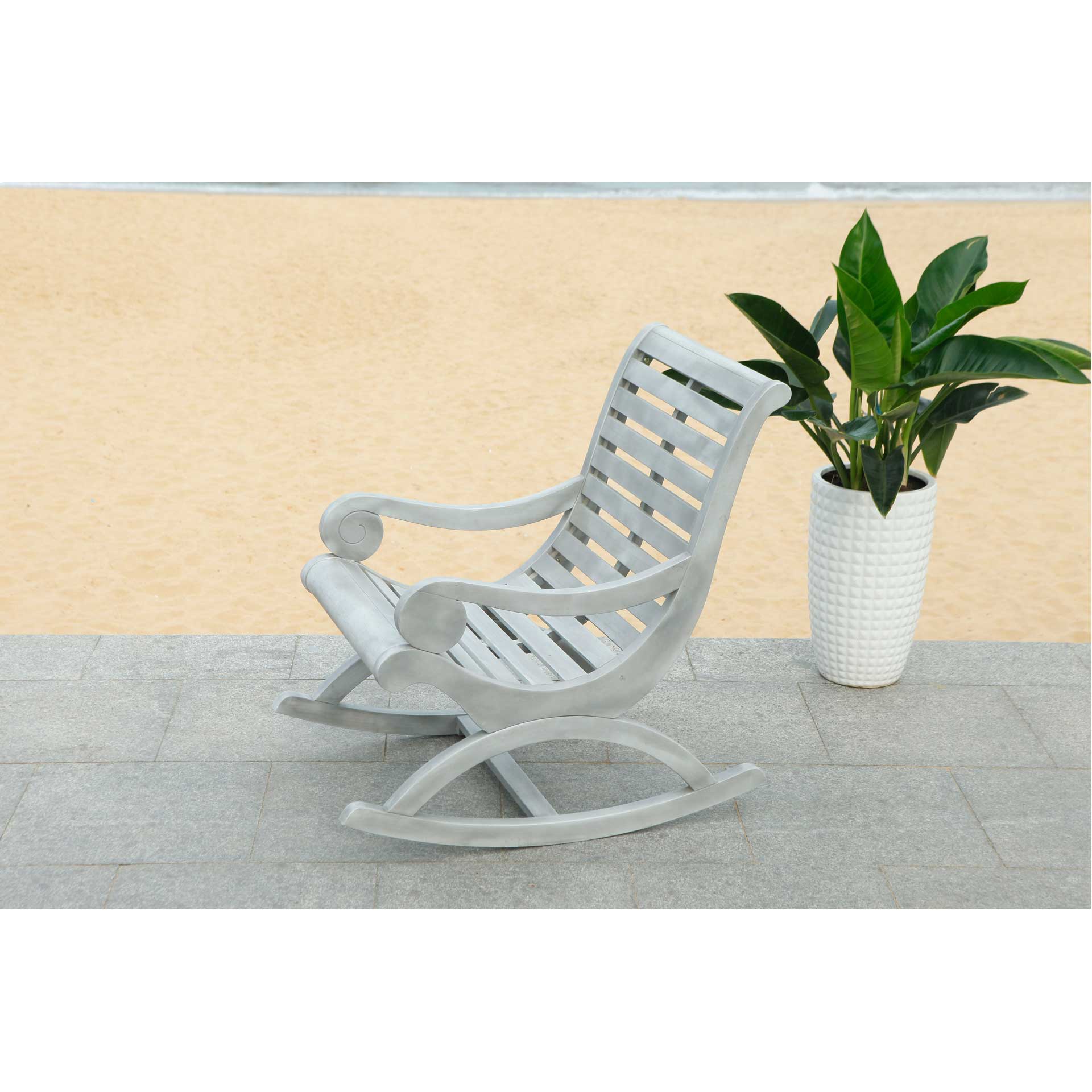 Sora Rocking Chair Ash Gray - Image 7