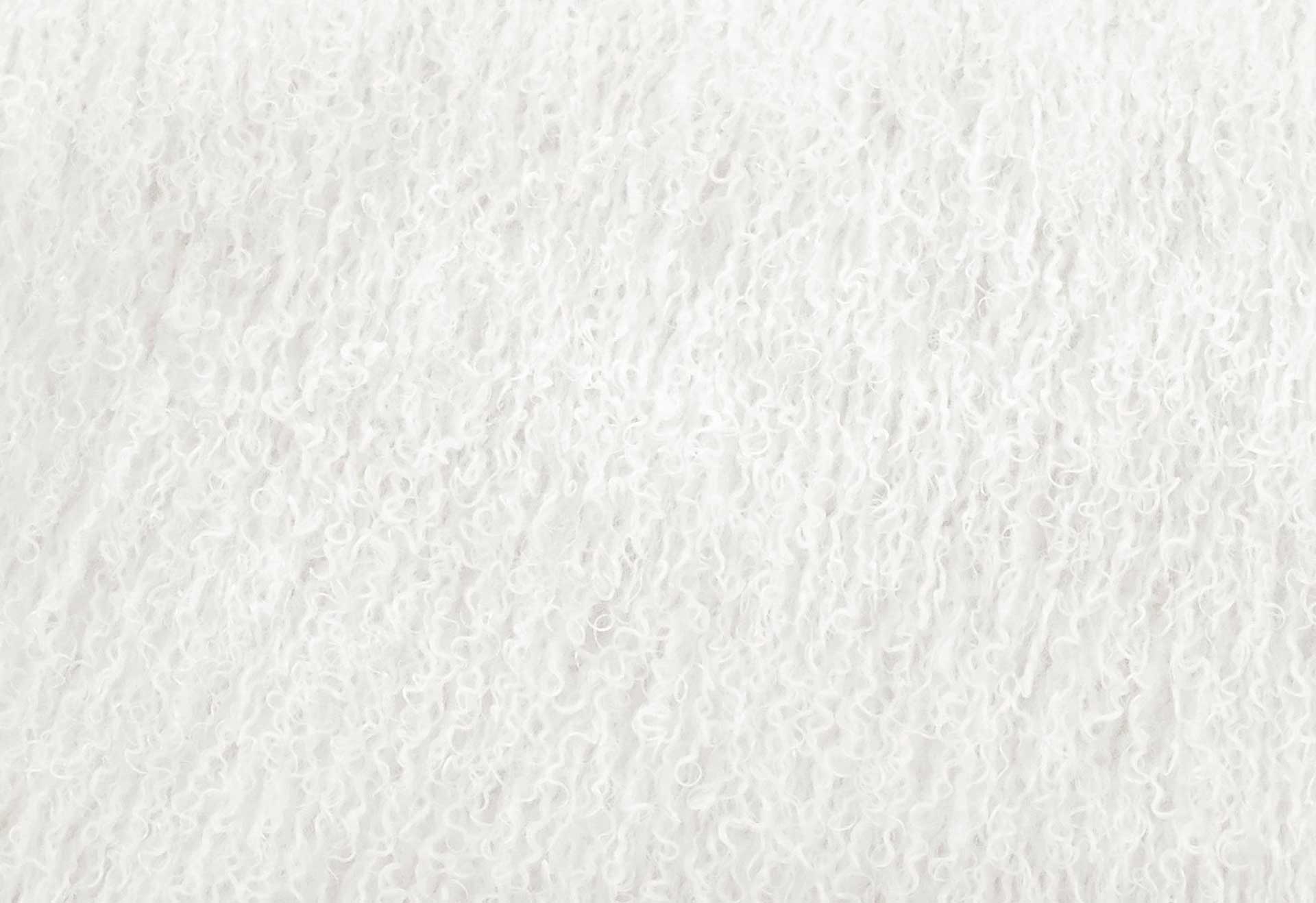 Sorel Sheepskin Lucite Chair White - Image 5