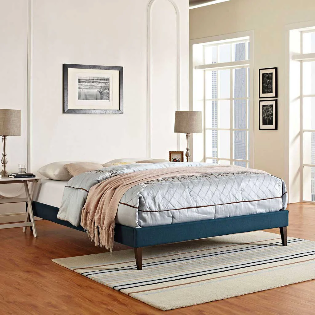 Soren Fabric Bed Azure - Image 5