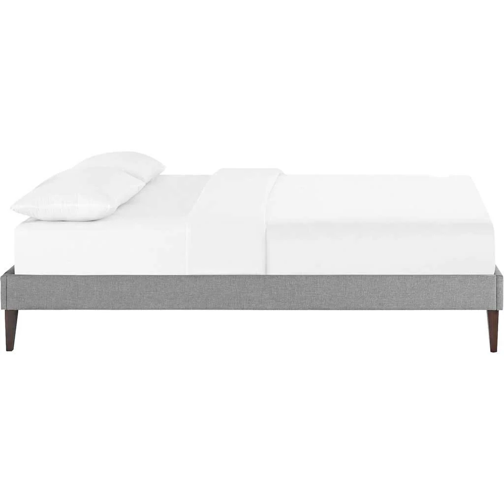 Soren Fabric Bed Light Gray - Image 2