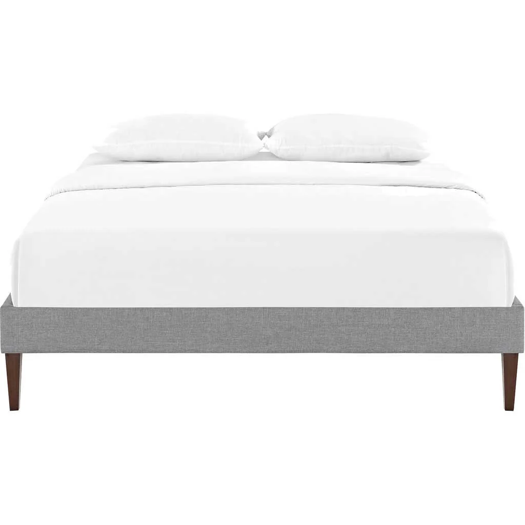 Soren Fabric Bed Light Gray - Image 3