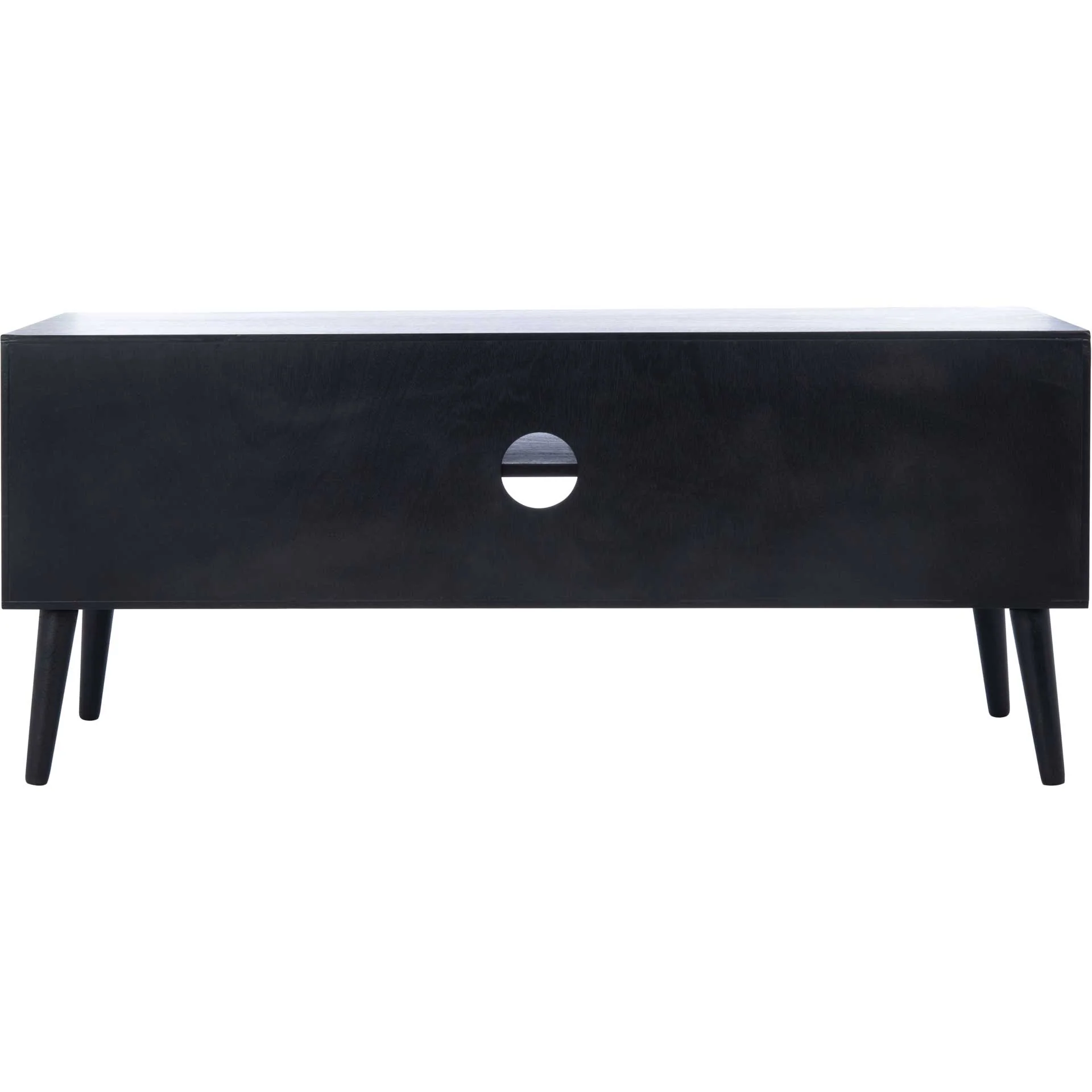 Sorrento 2 Door 1 Shelf Media Stand Black - Image 4