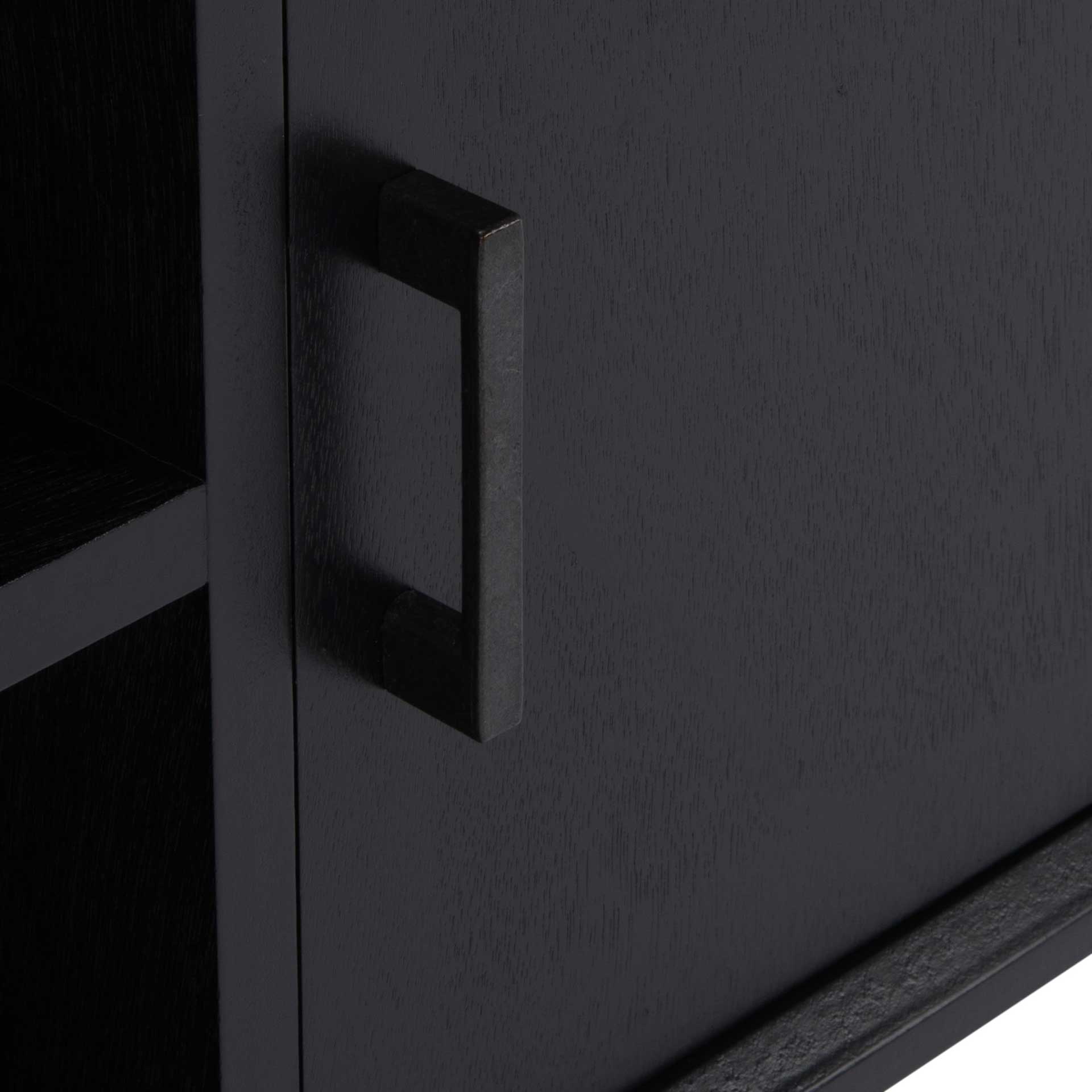 Sorrento 2 Door 1 Shelf Media Stand Black - Image 6