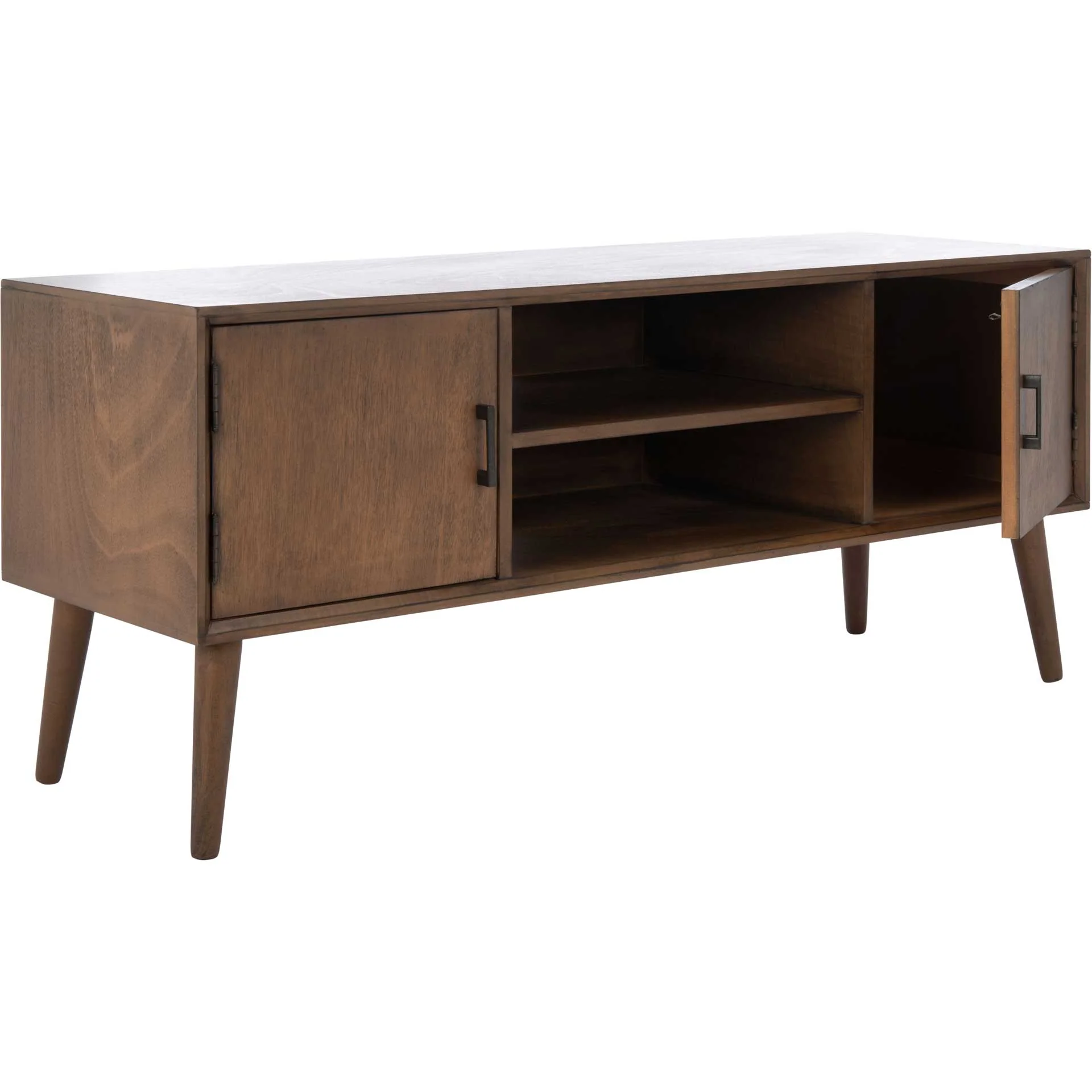Sorrento 2 Door 1 Shelf Media Stand Brown - Image 2