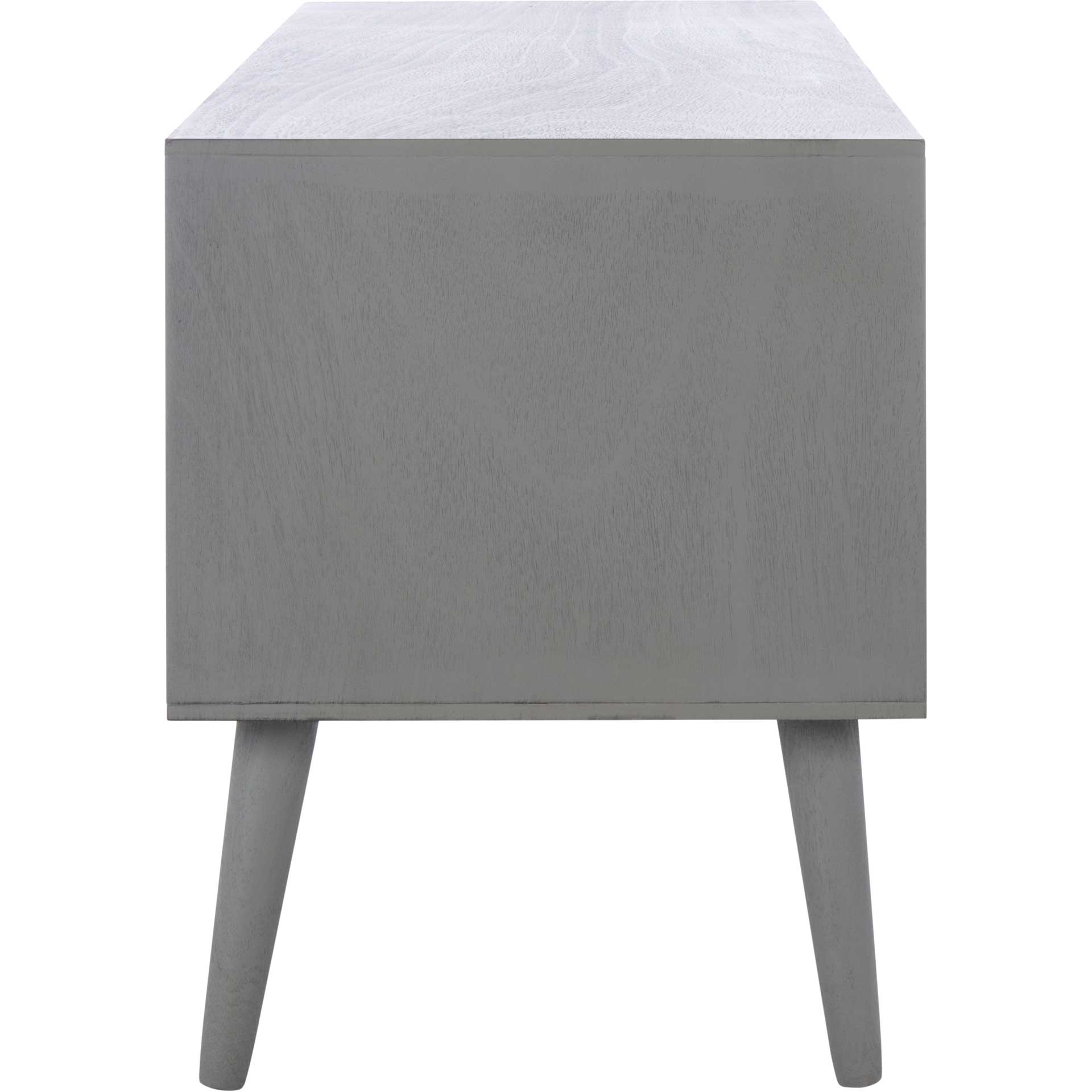 Sorrento 2 Door 1 Shelf Media Stand Distressed Gray - Image 3