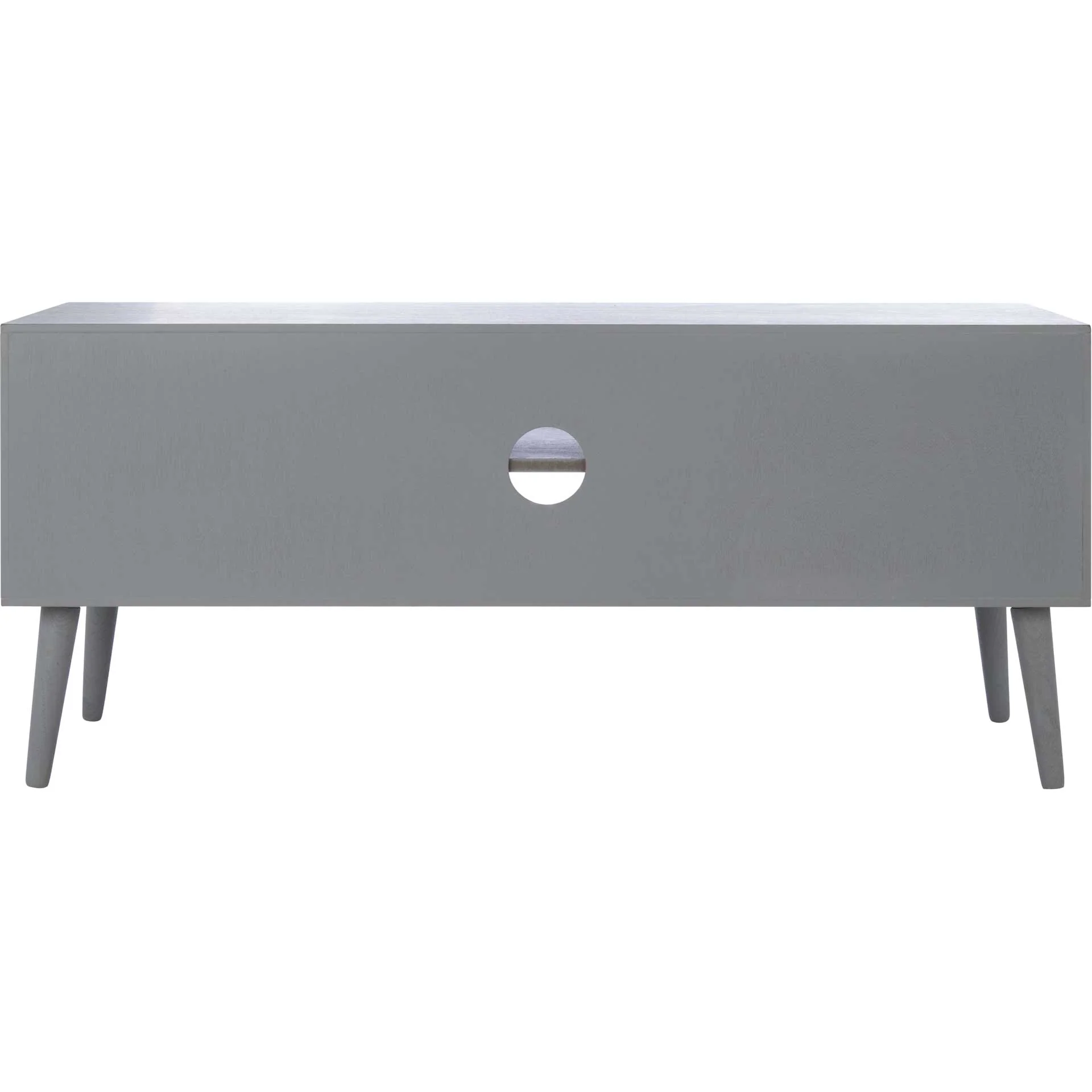 Sorrento 2 Door 1 Shelf Media Stand Distressed Gray - Image 4