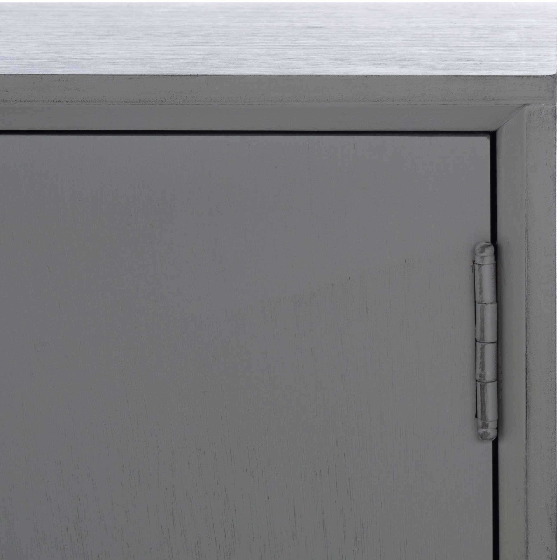 Sorrento 2 Door 1 Shelf Media Stand Distressed Gray - Image 5