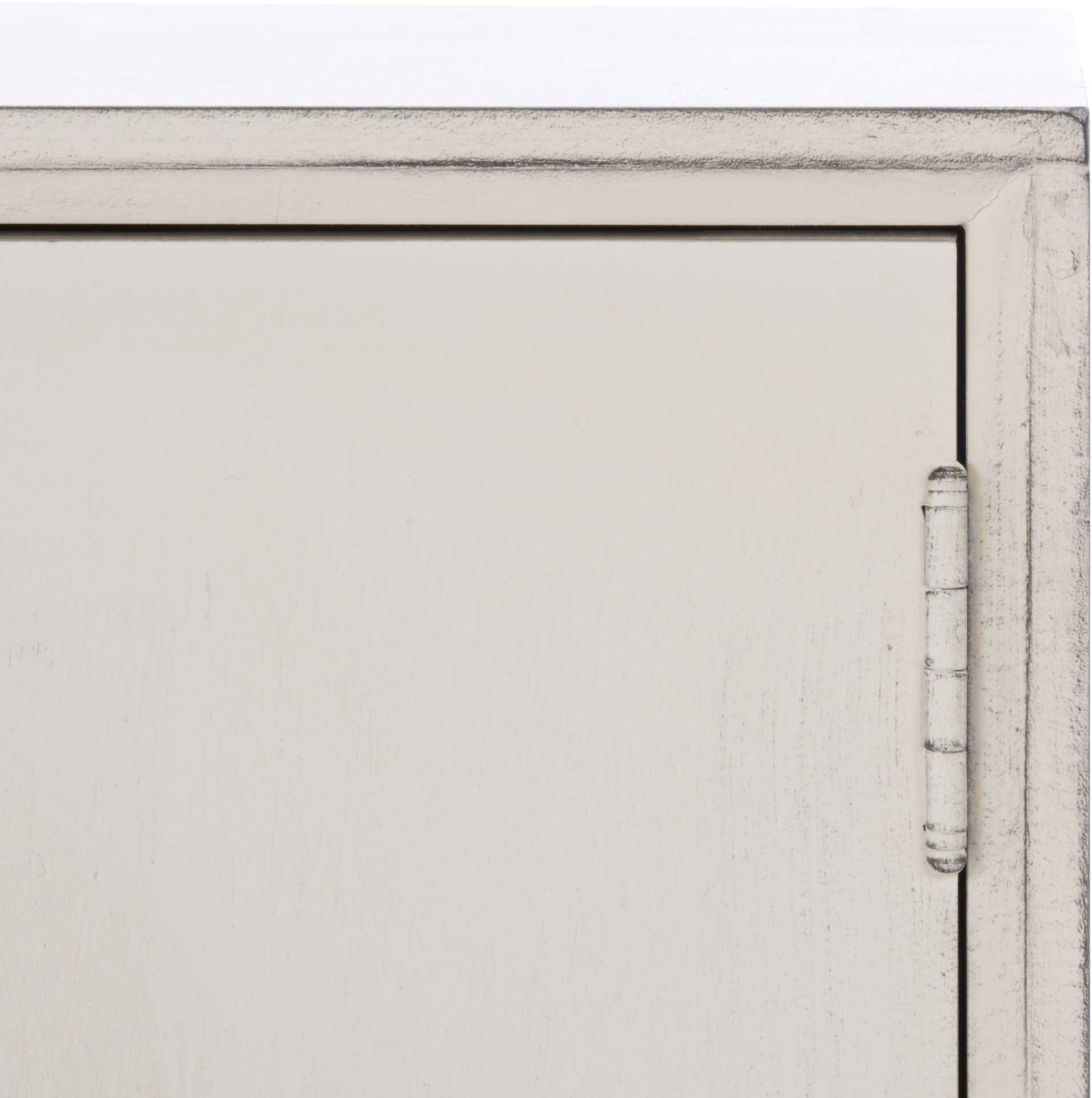 Sorrento 2 Door 1 Shelf Media Stand Distressed White - Image 5