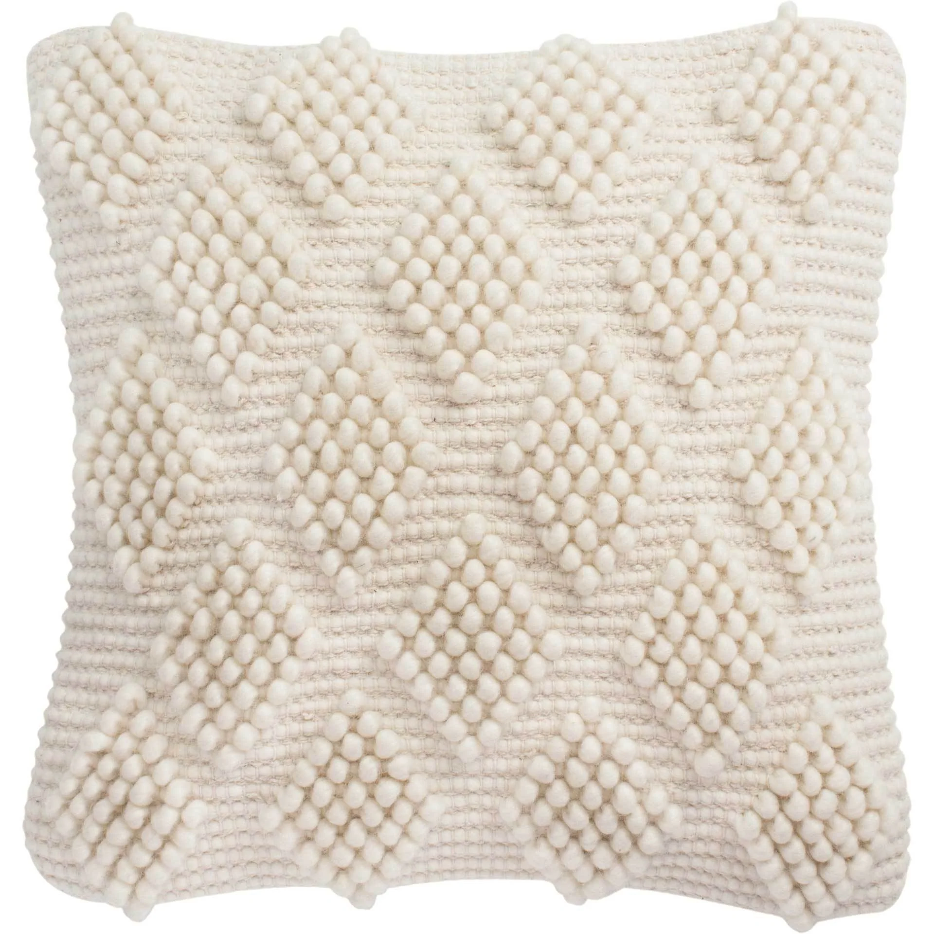 Space Diamond Loop Pillow Natural