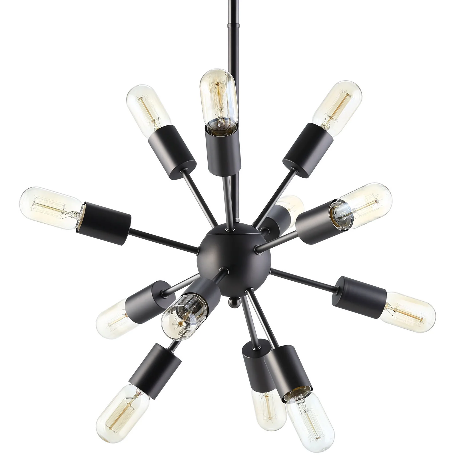 Space Metal Chandelier Black - Image 2