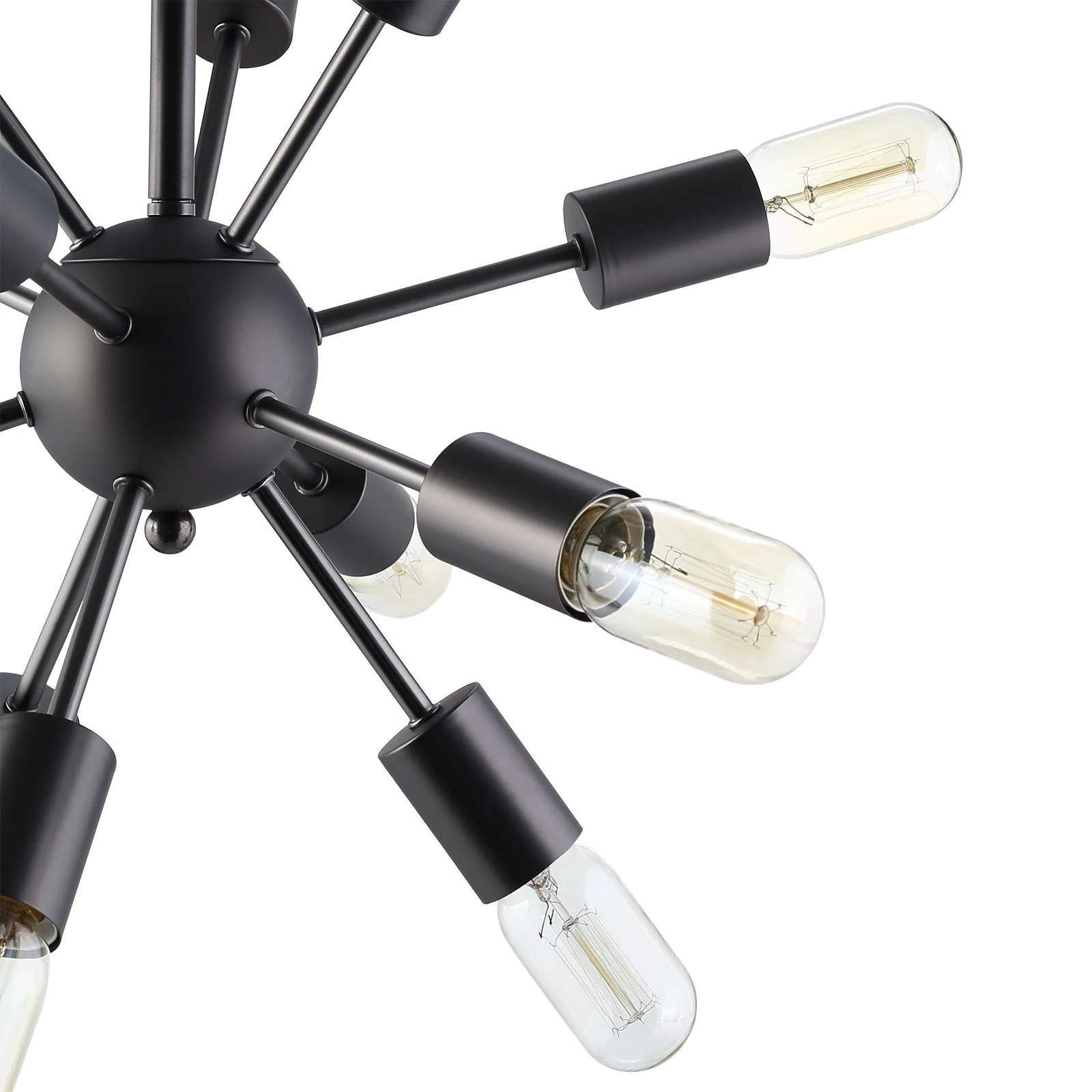 Space Metal Chandelier Black - Image 3
