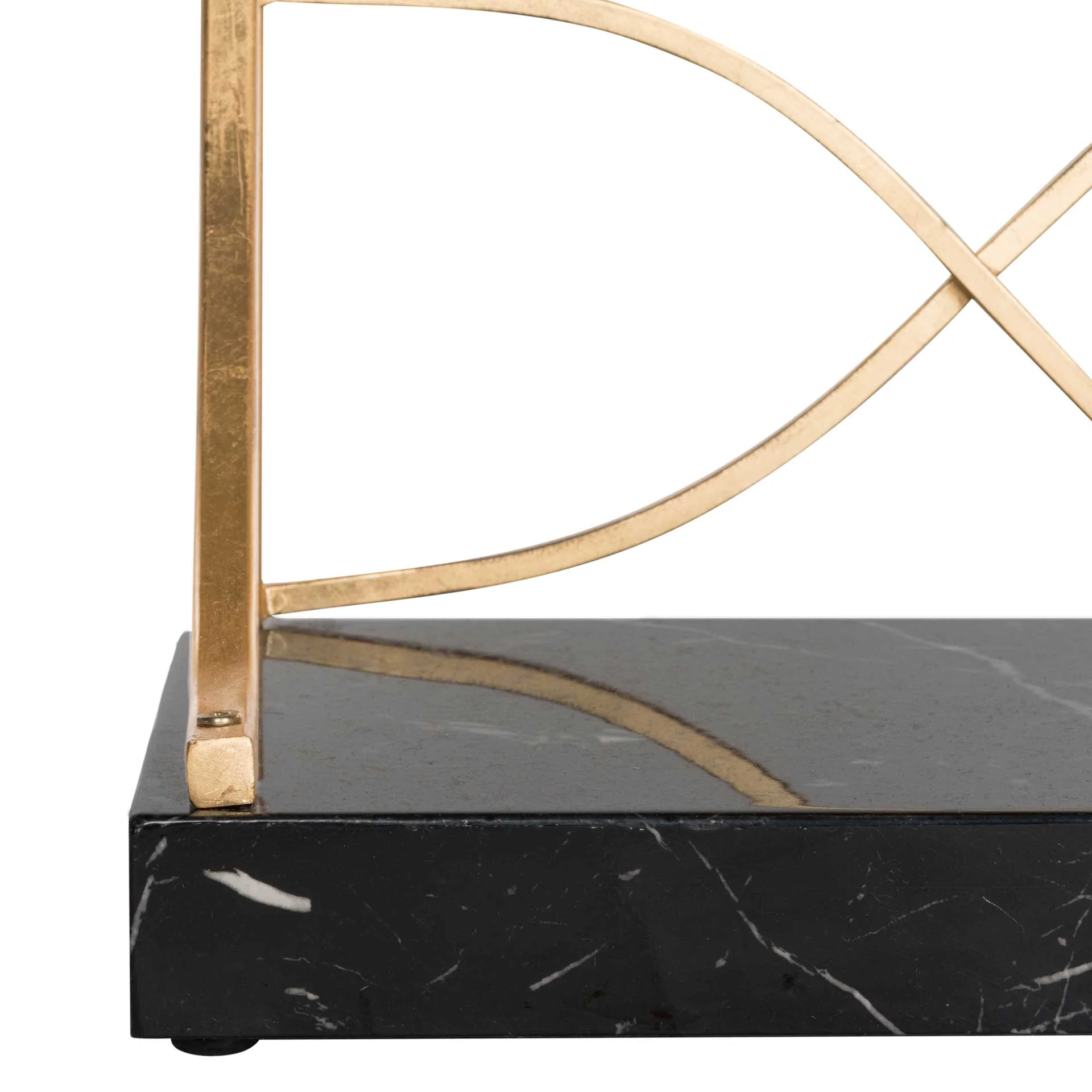 Sparkle Marble Base Etagere Gold/Black/Clear - Image 7