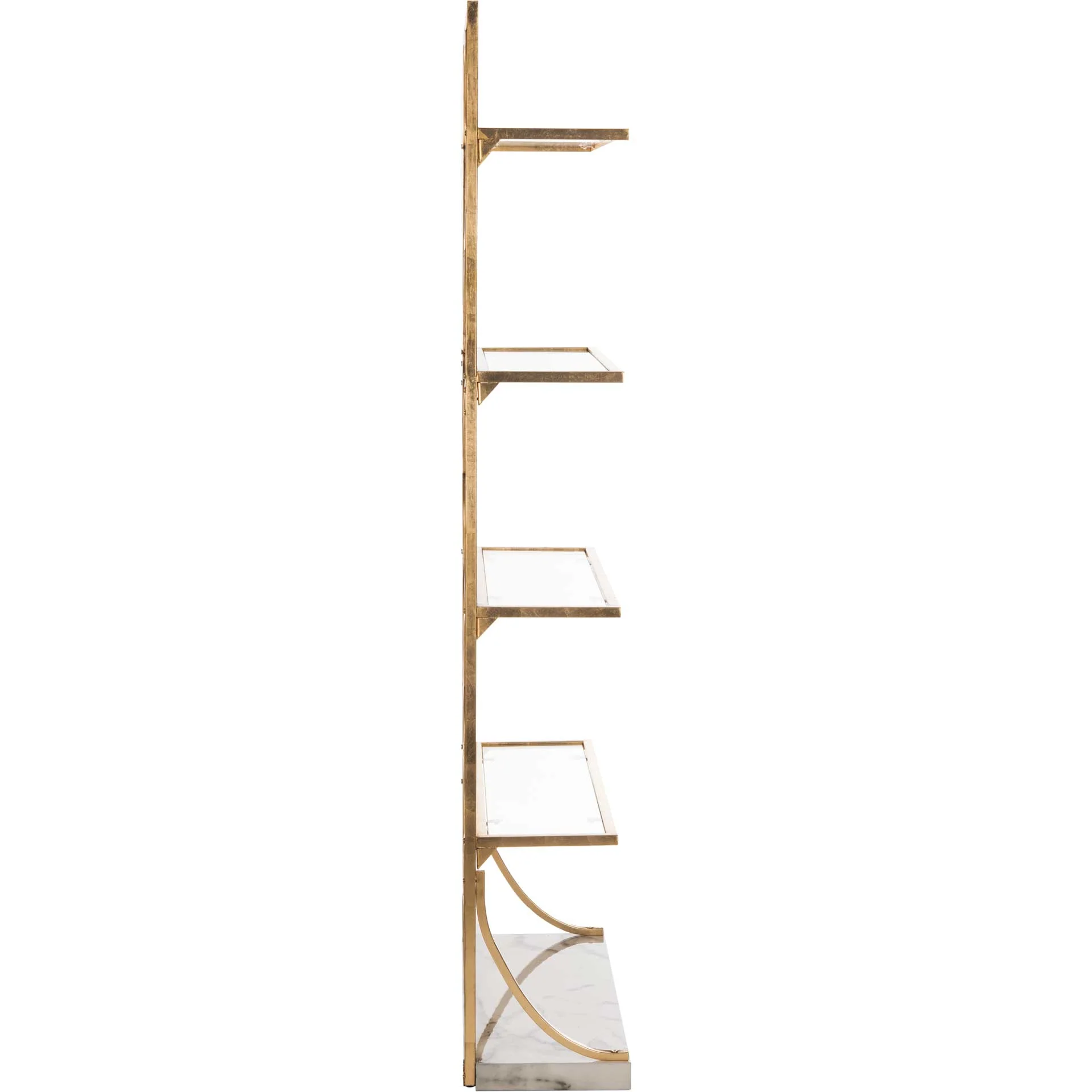 Sparkle Marble Base Etagere Gold/White/Clear - Image 3