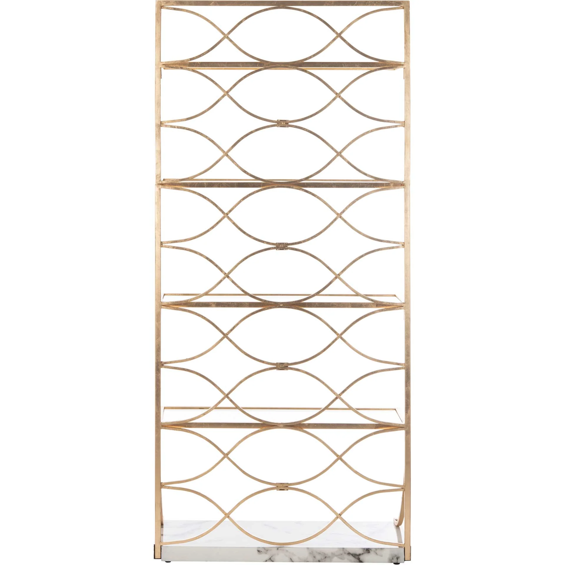 Sparkle Marble Base Etagere Gold/White/Clear - Image 4