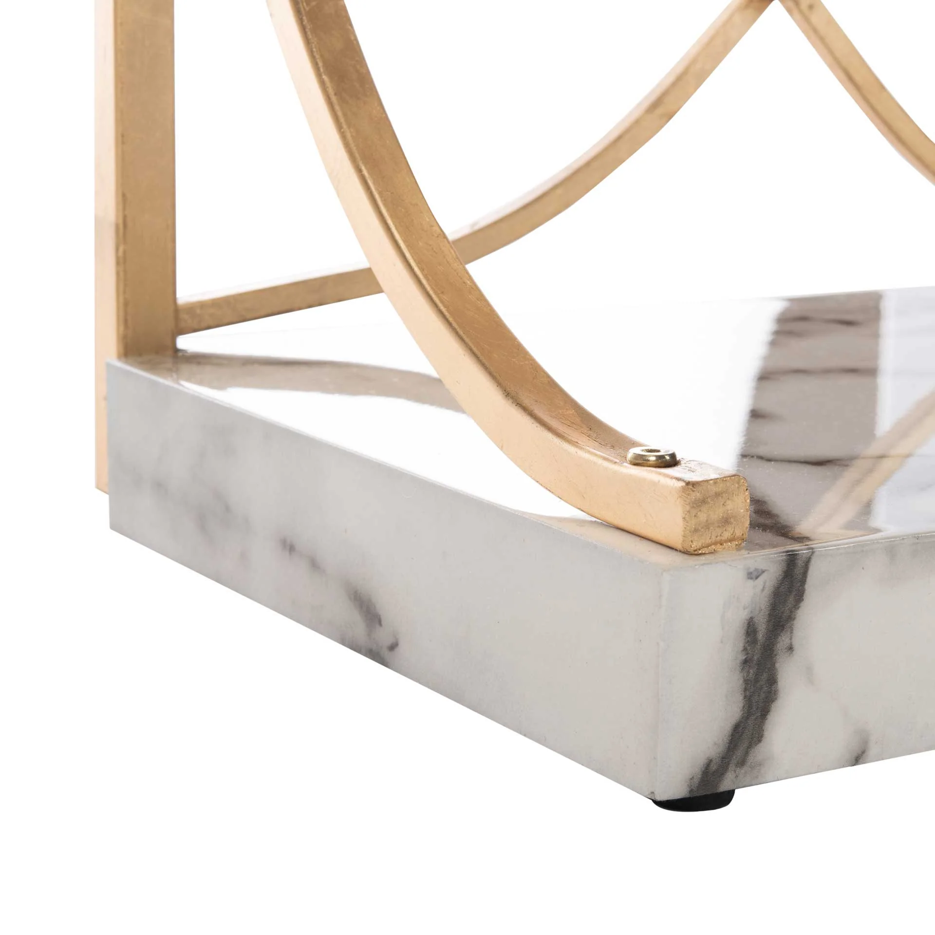 Sparkle Marble Base Etagere Gold/White/Clear - Image 8