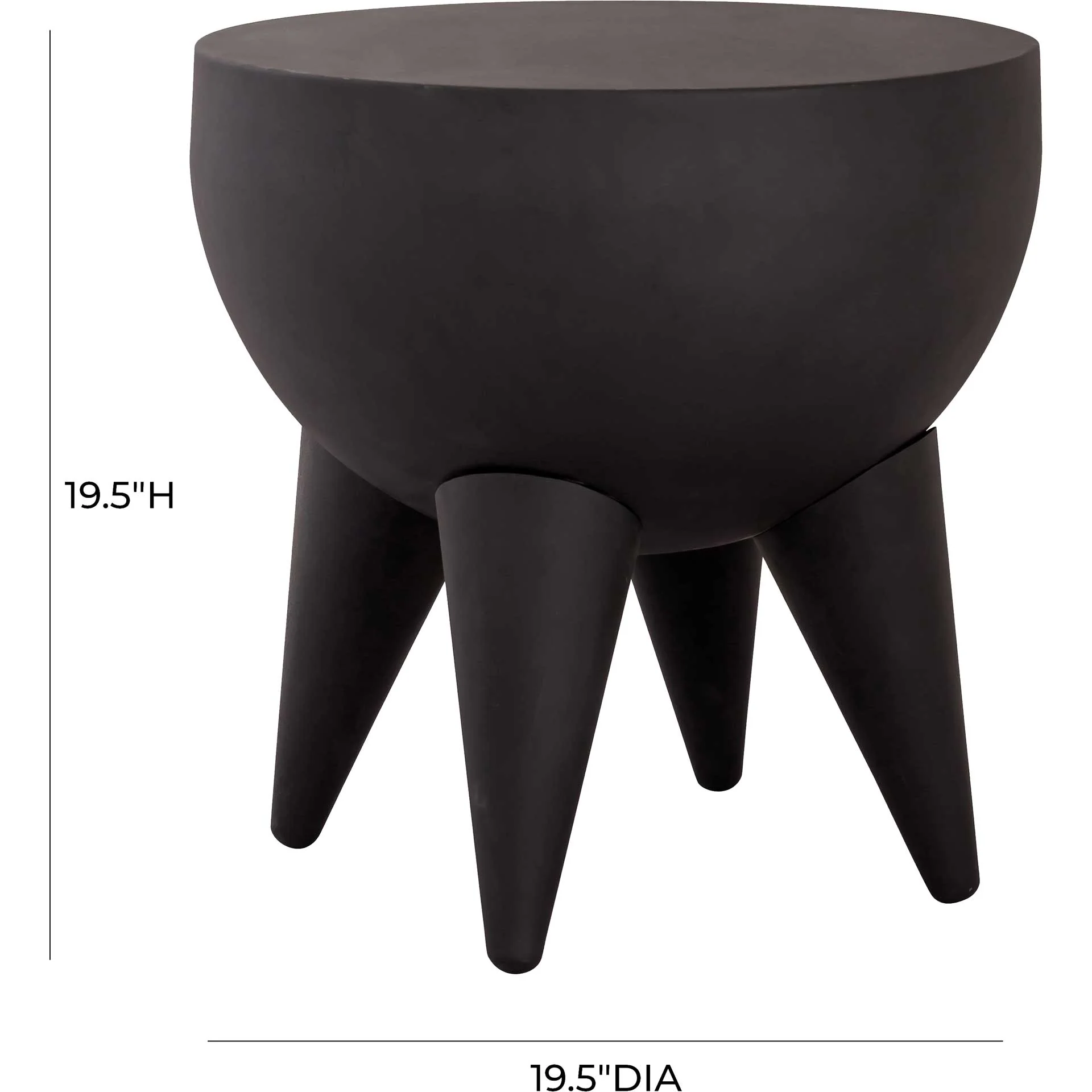 Spike Side Table Black - Image 5