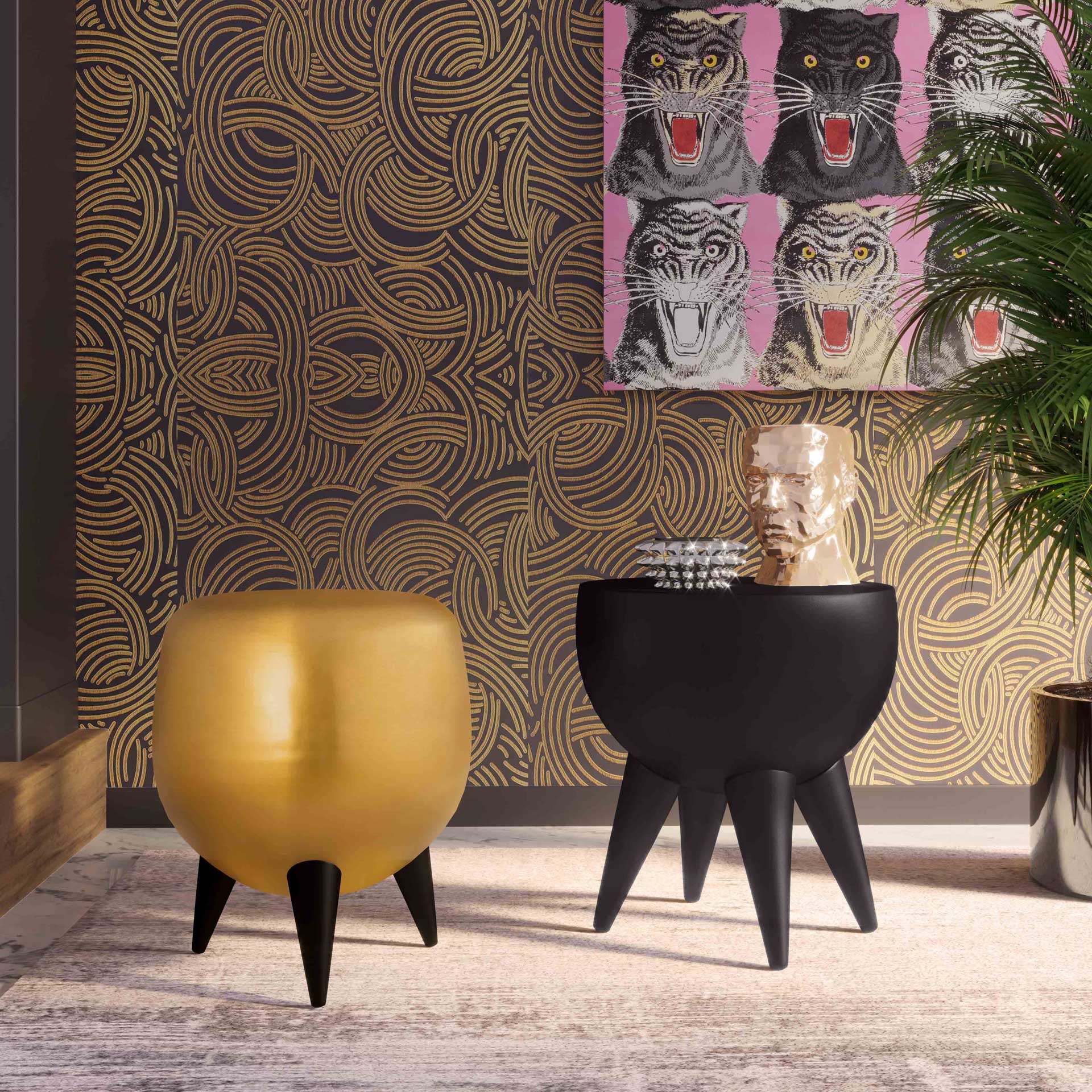 Spike Side Table Black - Image 7