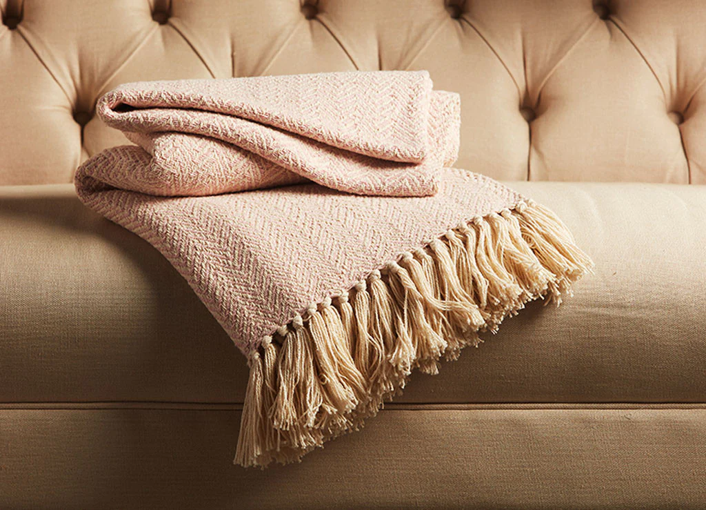 Spirit Cloud Cream/Pale Dogwood Throw - Image 2