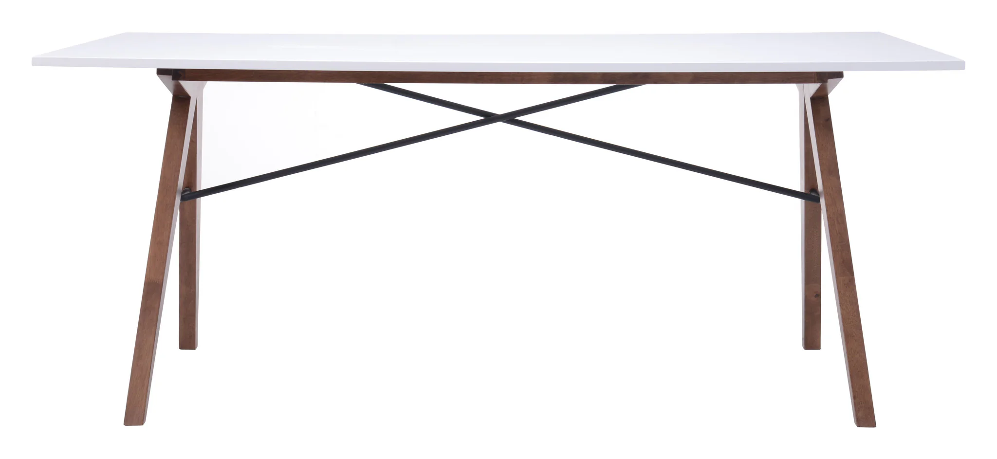 Spirit Dining Table Walnut & White - Image 3