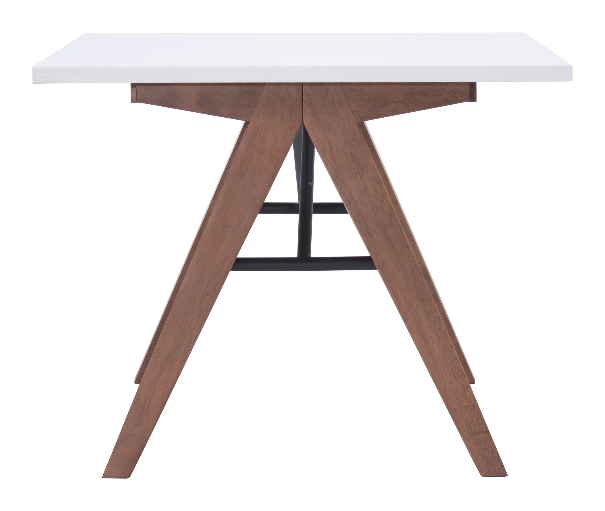 Spirit Side Table Walnut & White - Image 2